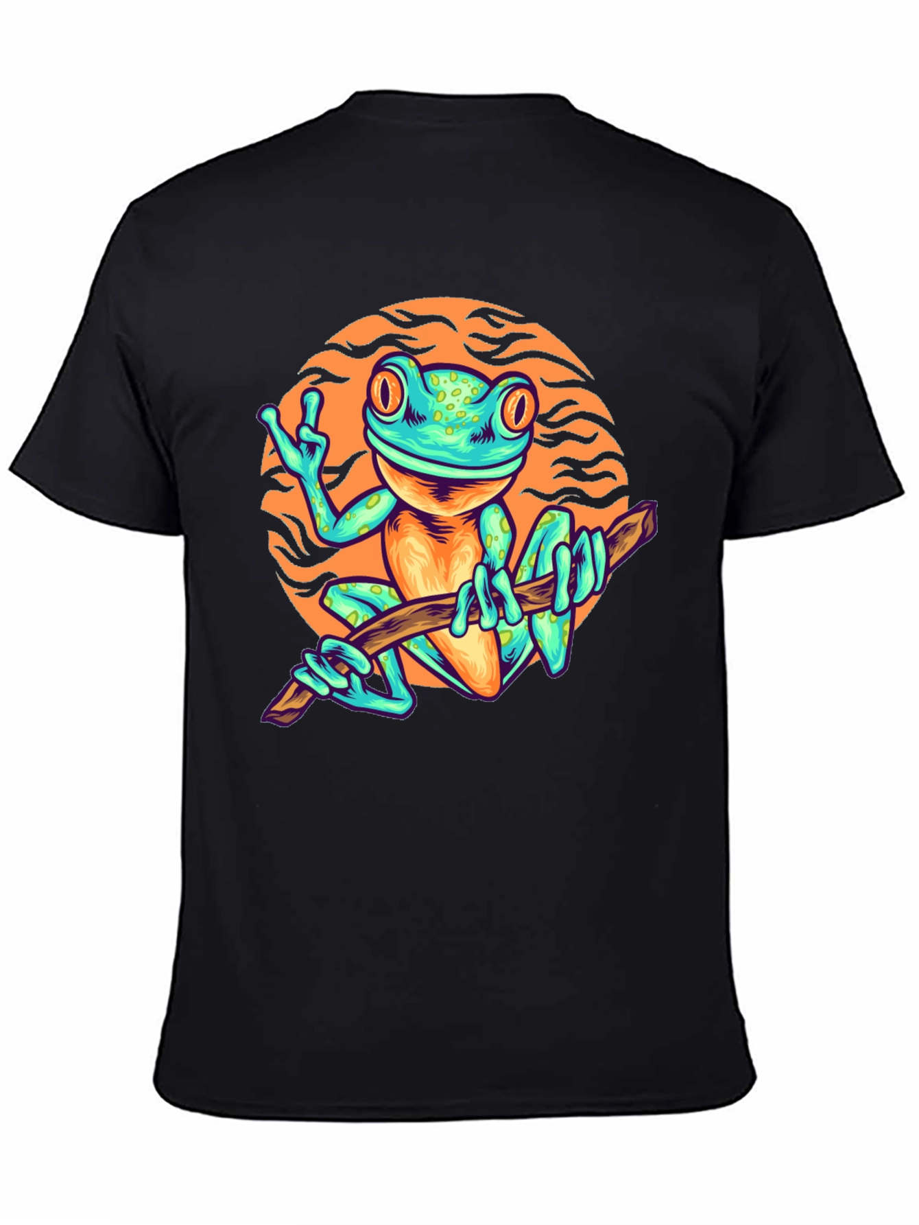 Funky Frog Graphic Tee - Cool Cartoon Style