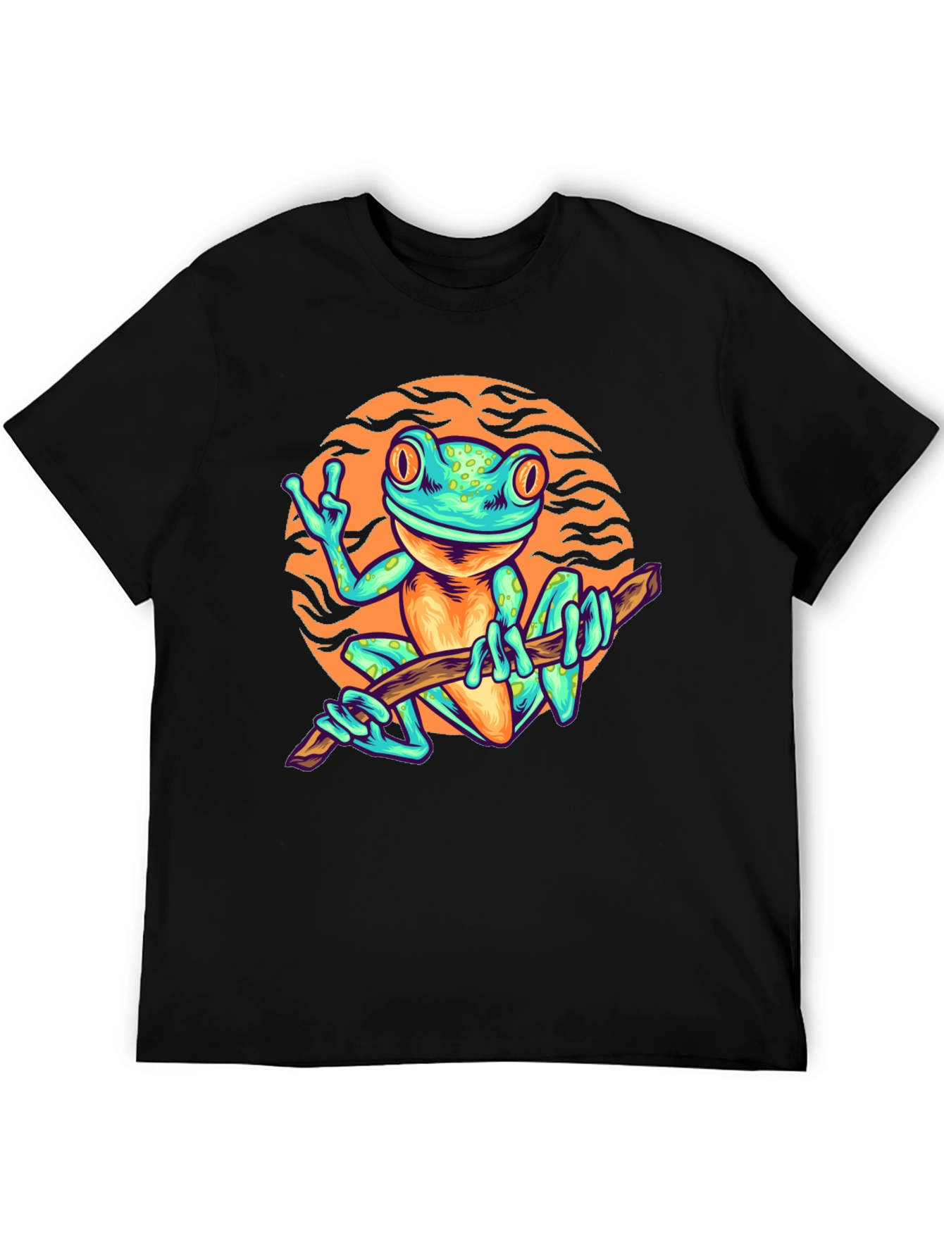 Funky Frog Graphic Tee - Cool Cartoon Style