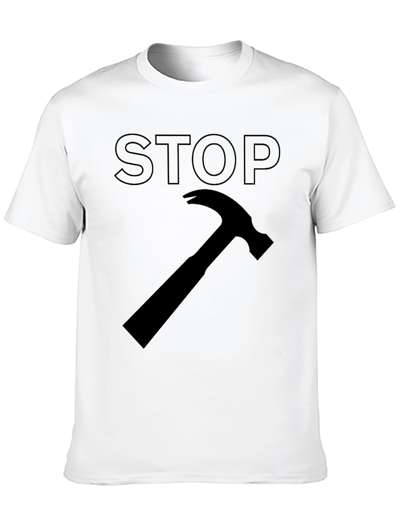 Stop Hammer Time Black Graphic Tee