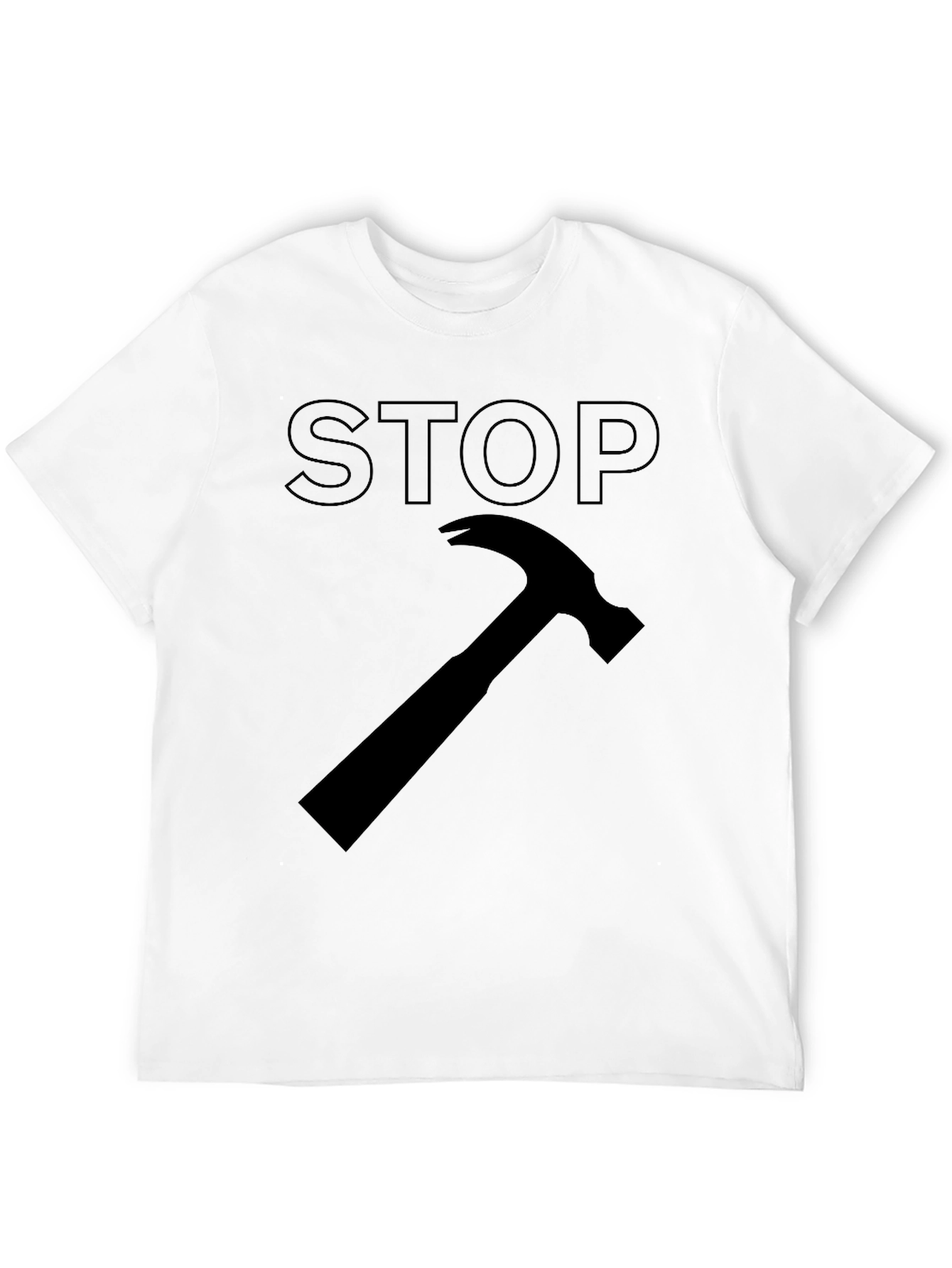 Stop Hammer Time Black Graphic Tee