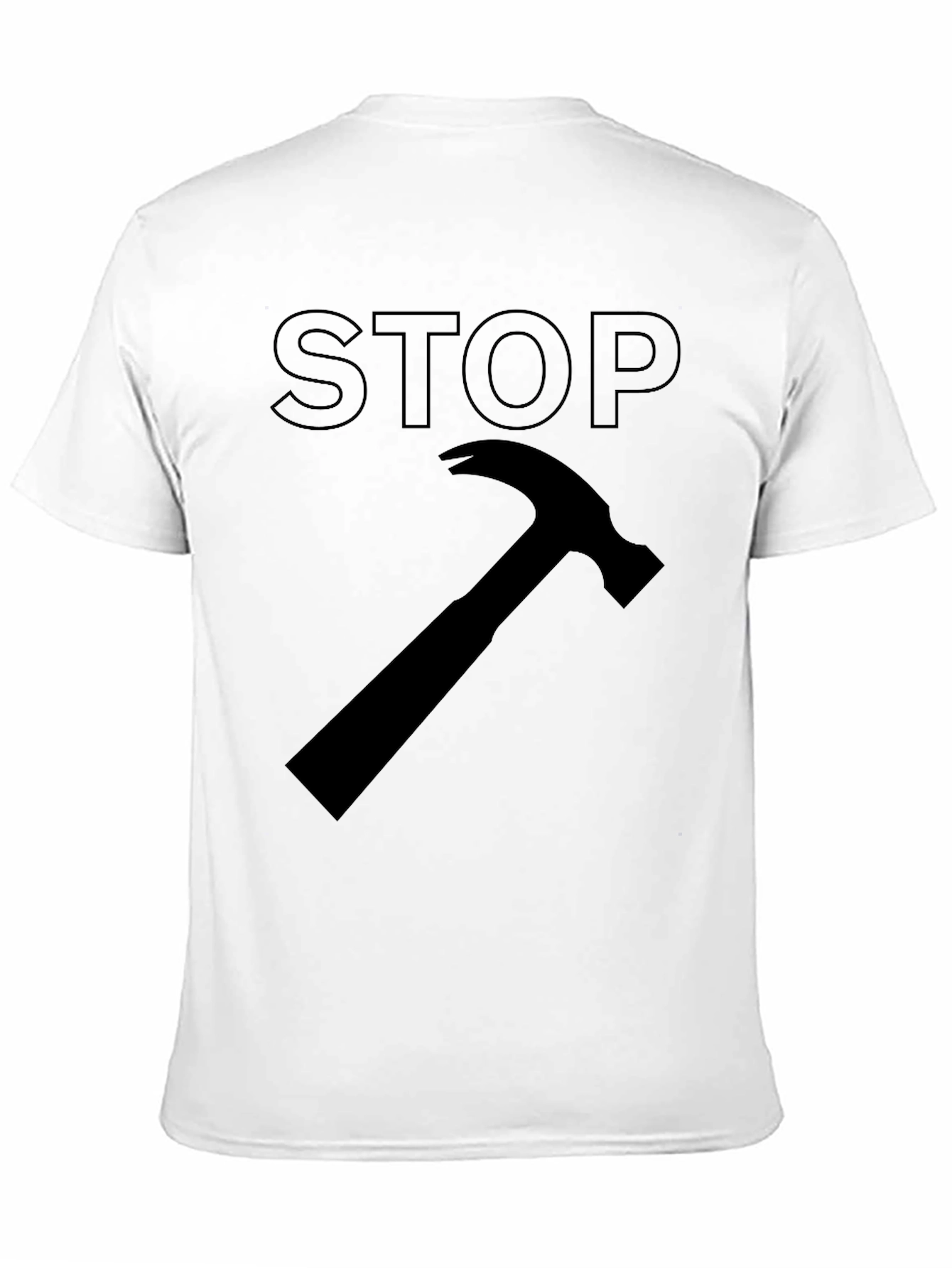 Stop Hammer Time Black Graphic Tee