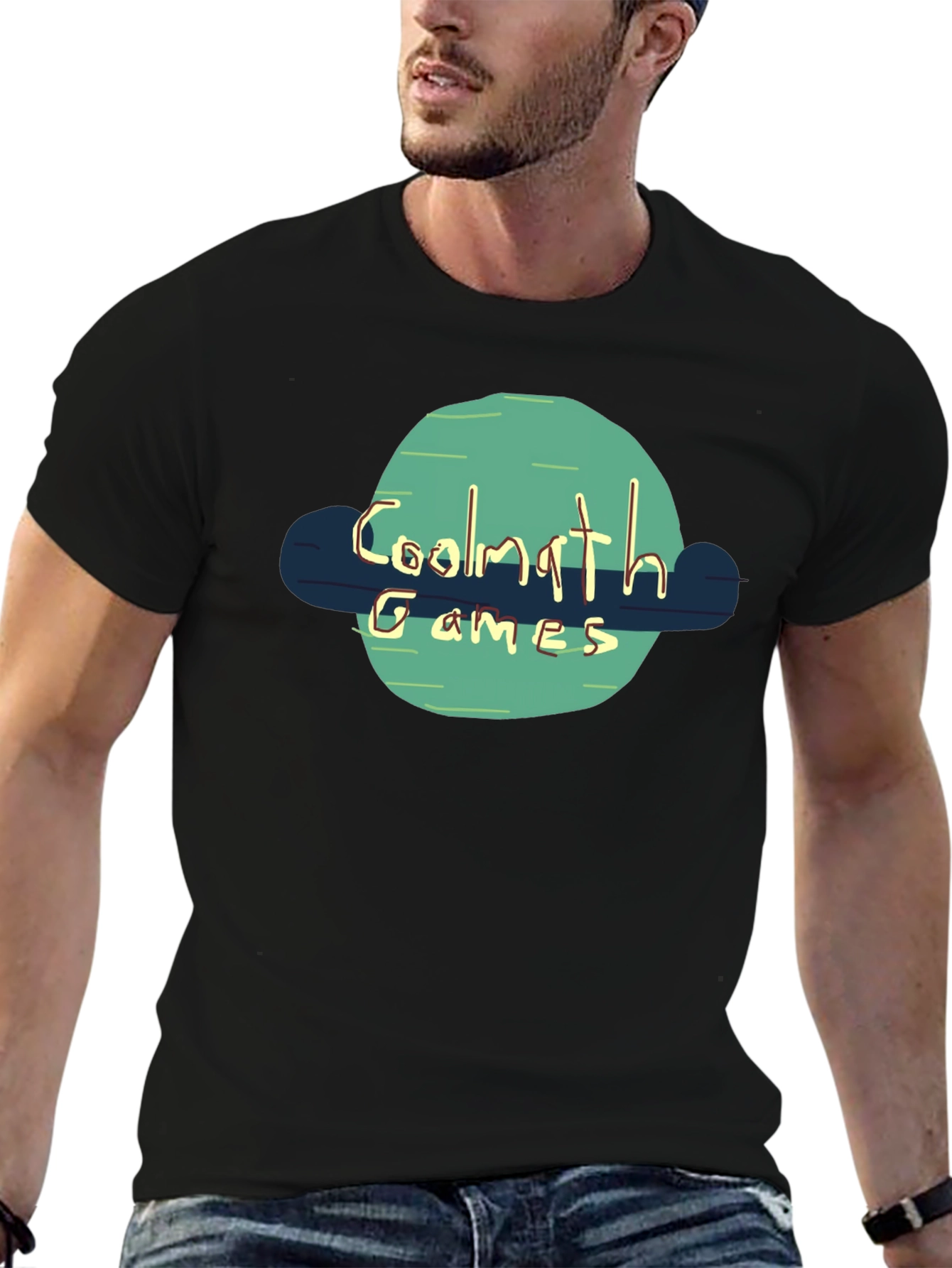 Coolmath Games Black T-Shirt Fun Casual Wear
