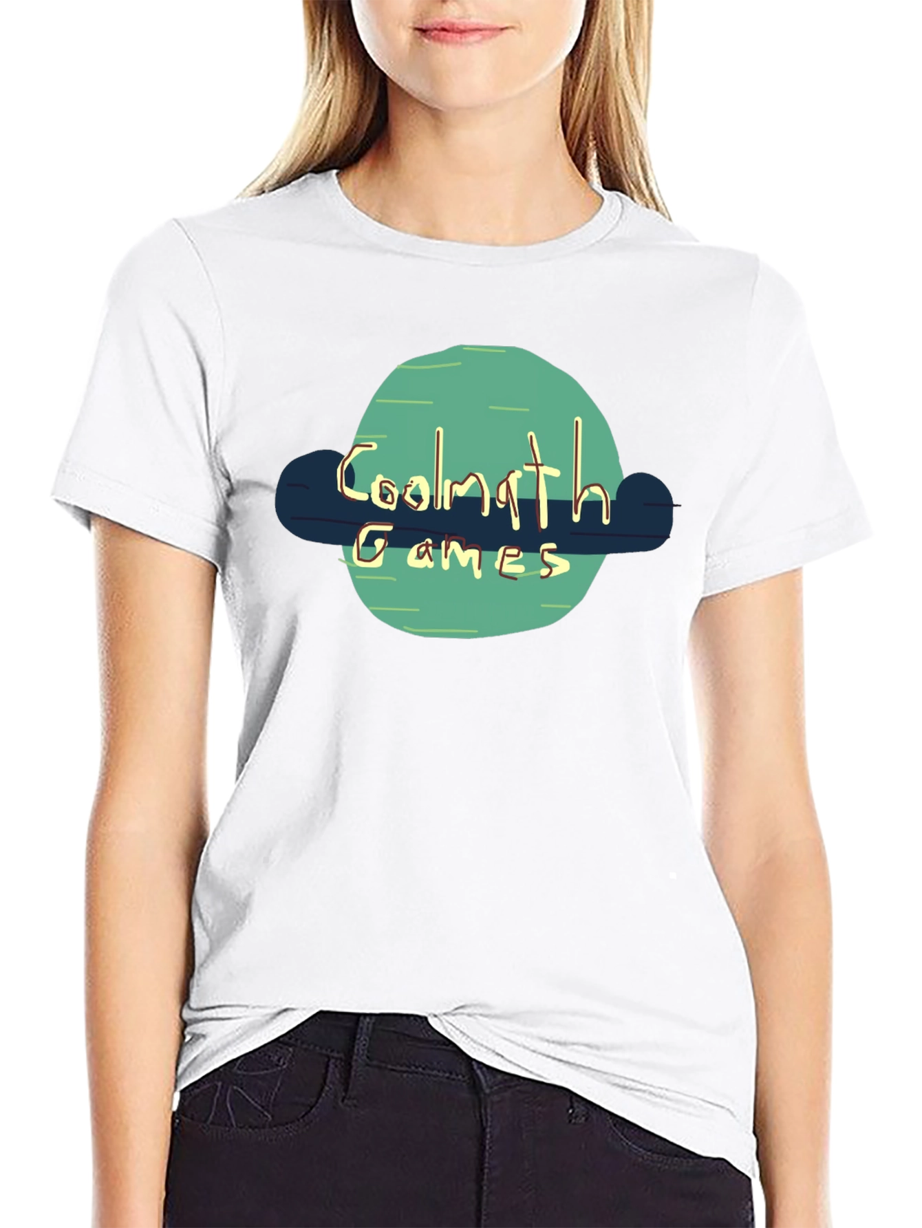 Coolmath Games Black T-Shirt Fun Casual Wear