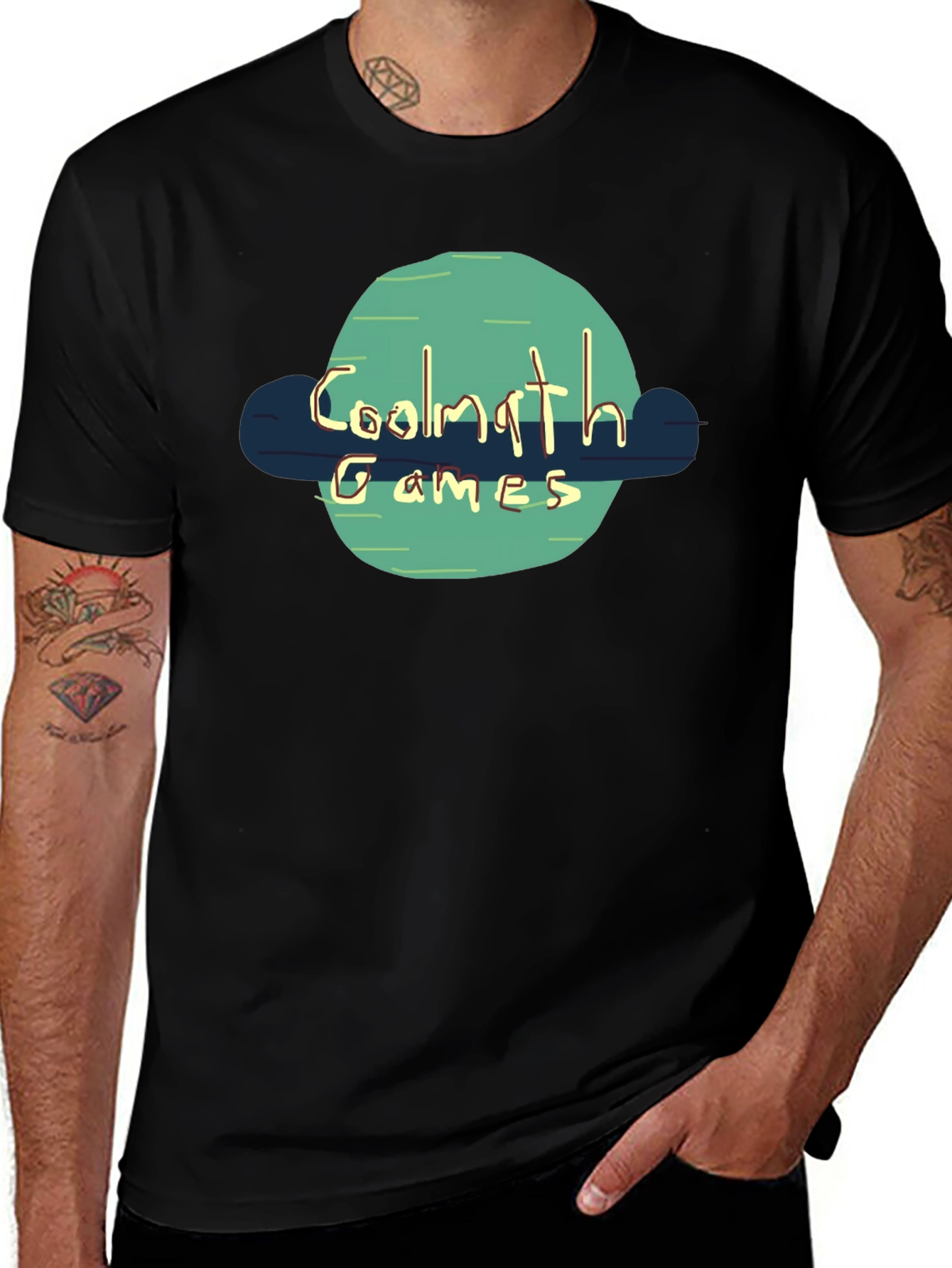Coolmath Games Black T-Shirt Fun Casual Wear