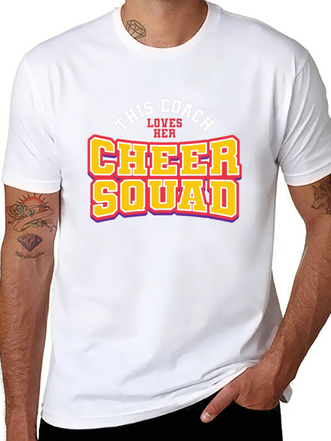 Cheer Squad Coach T-Shirt - Black