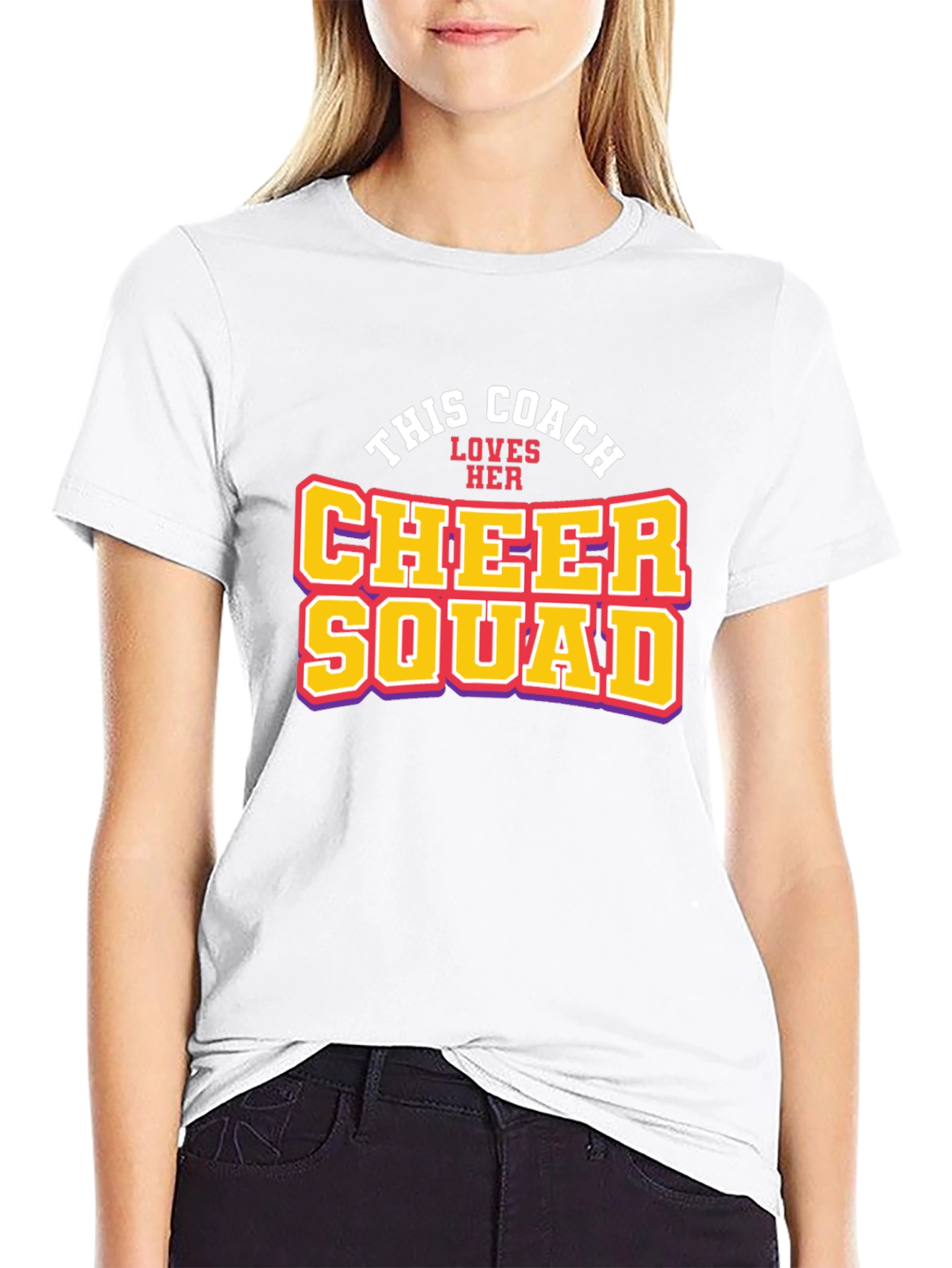 Cheer Squad Coach T-Shirt - Black