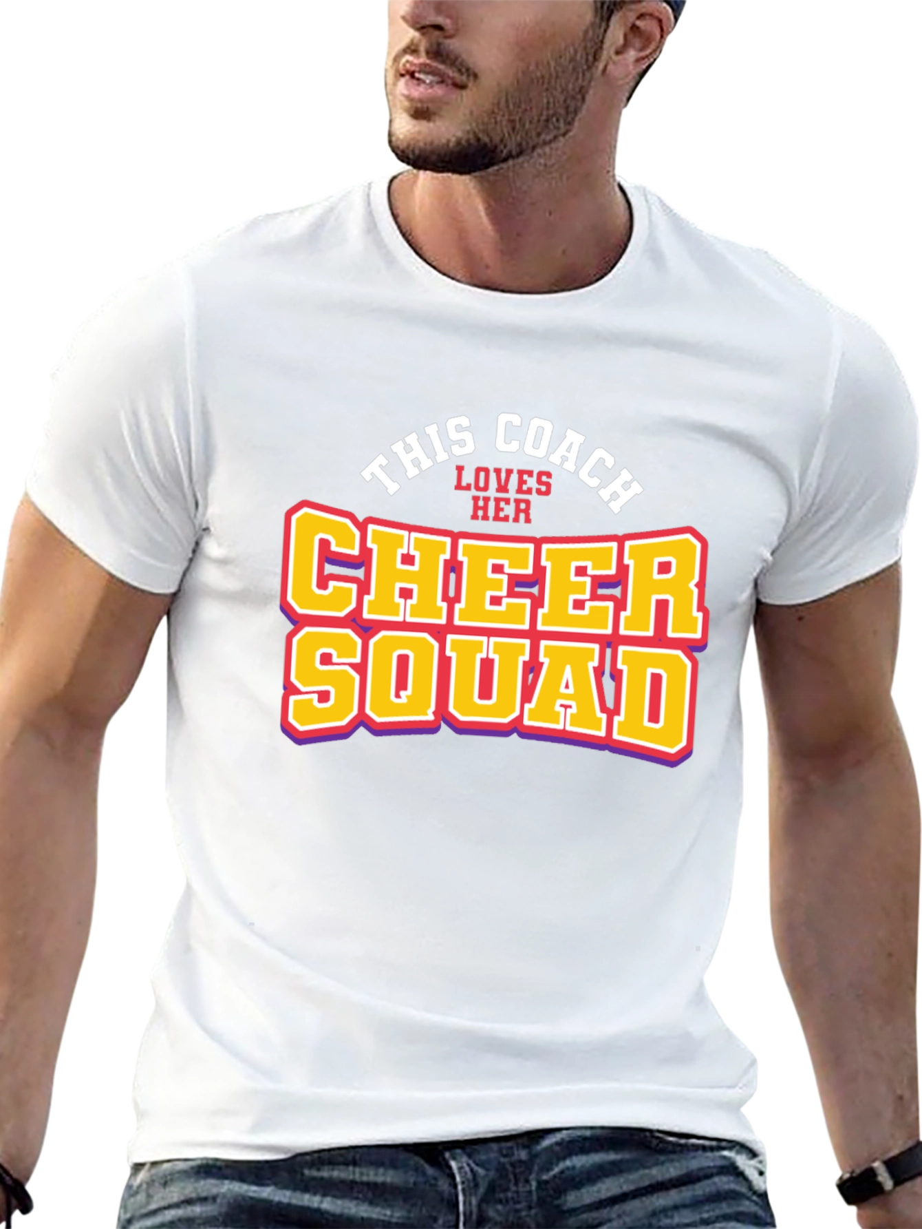 Cheer Squad Coach T-Shirt - Black