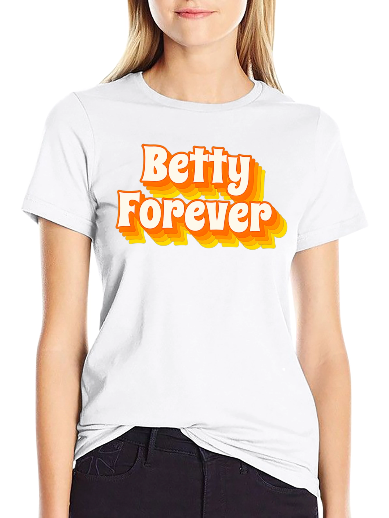 Betty Forever Retro Graphic Tee - Black