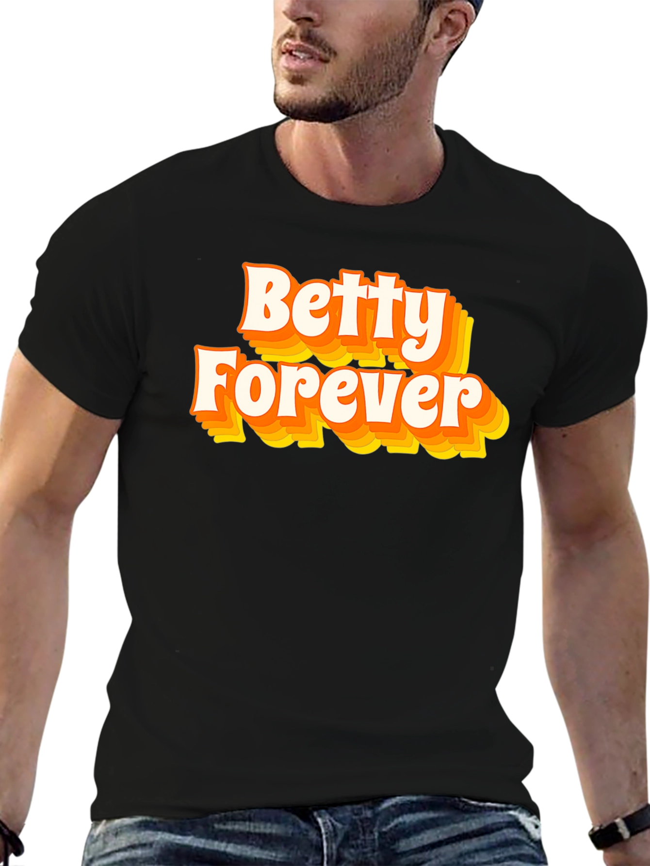 Betty Forever Retro Graphic Tee - Black