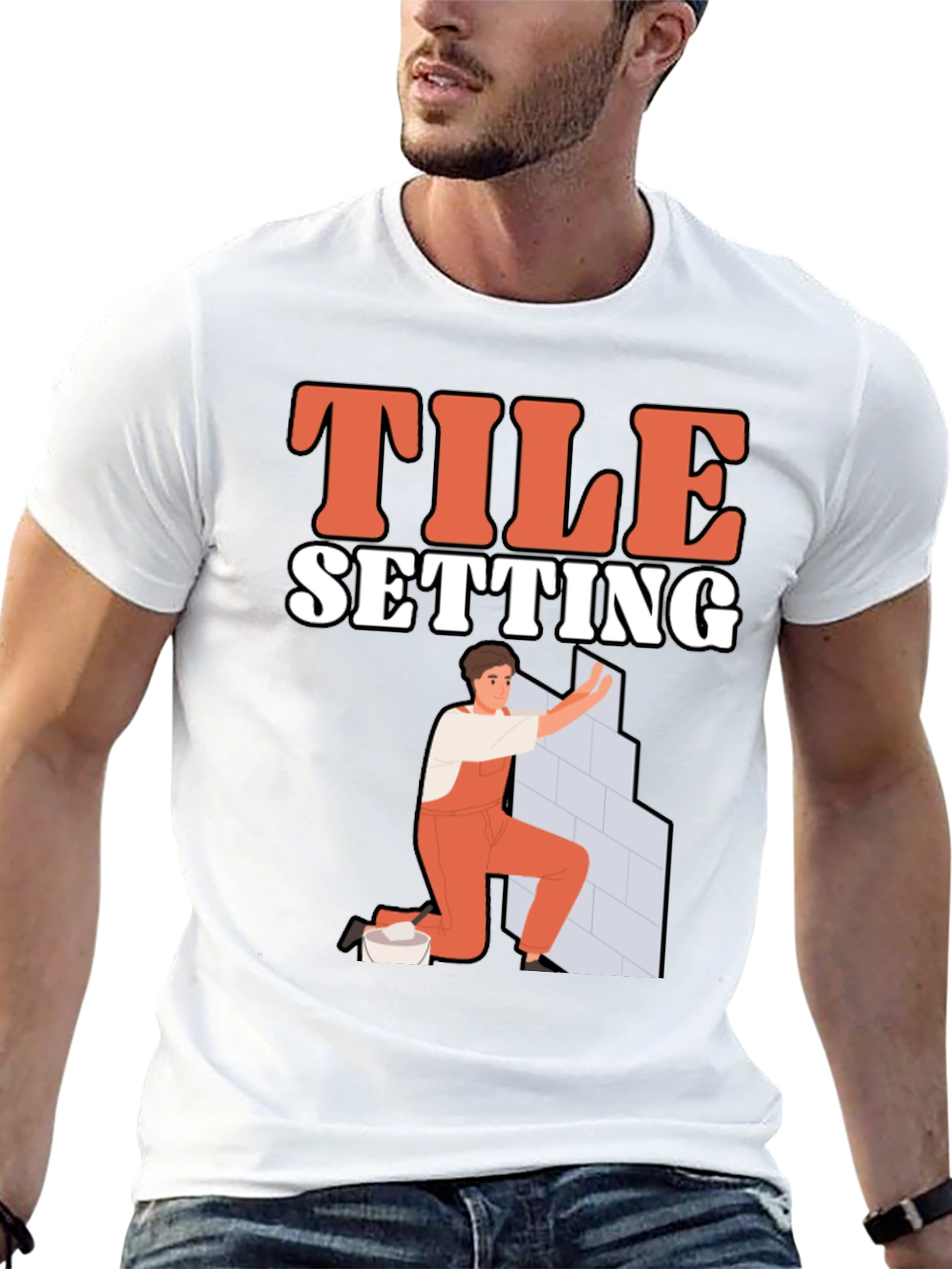Tile Setting T-Shirt - Handyman Tee