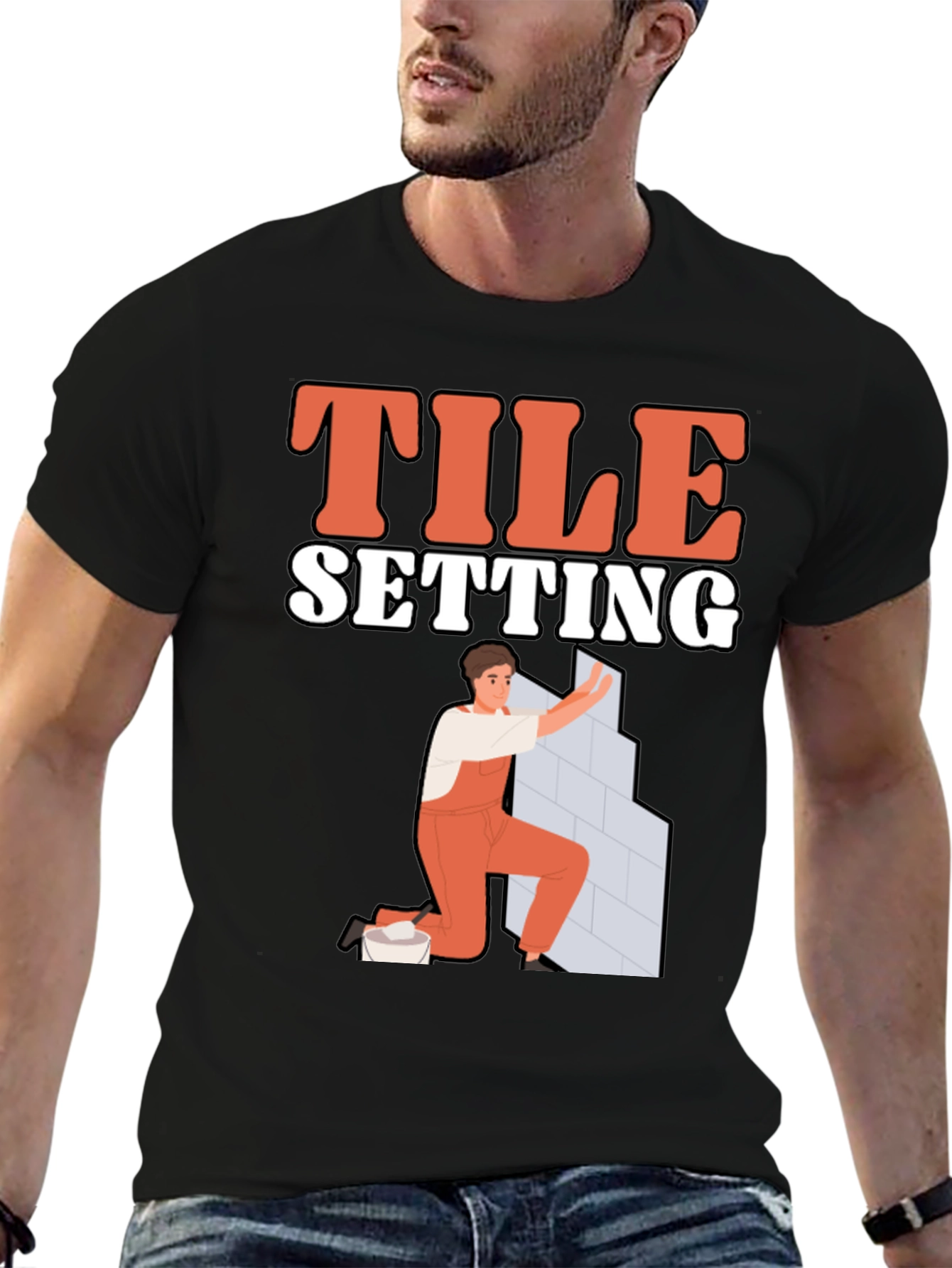 Tile Setting T-Shirt - Handyman Tee