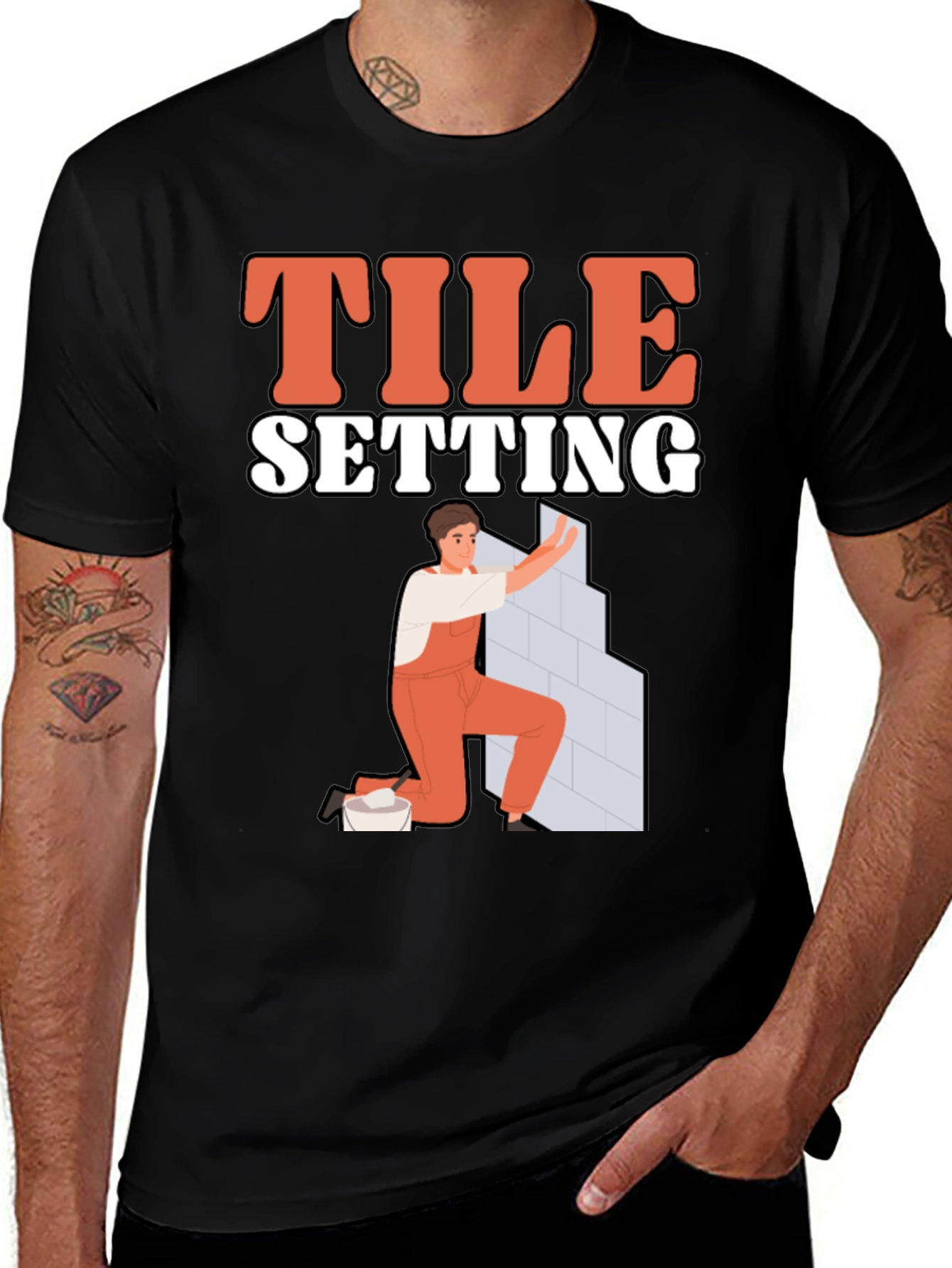 Tile Setting T-Shirt - Handyman Tee