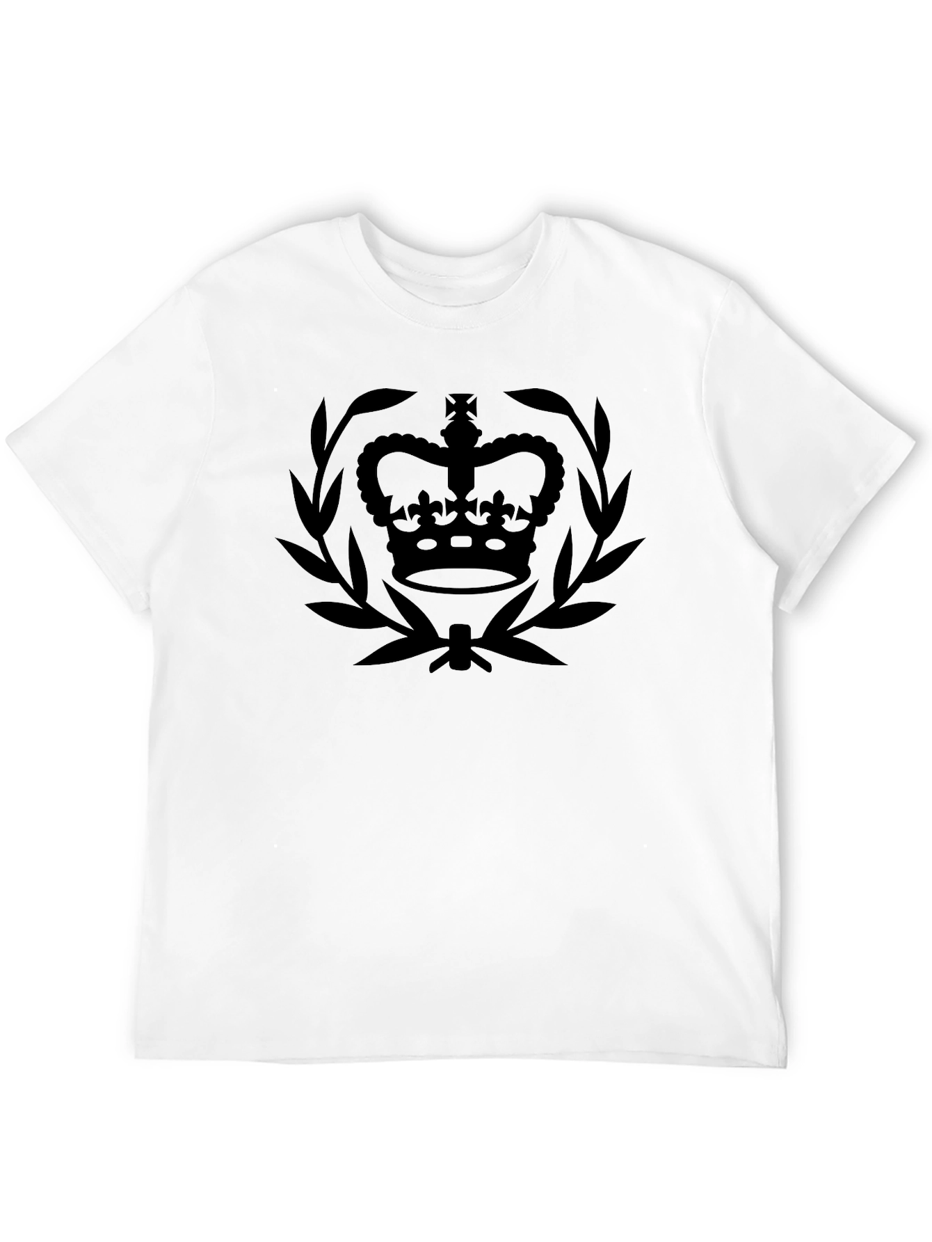 Regal Crown Tee - Classic Black Graphic T-Shirt