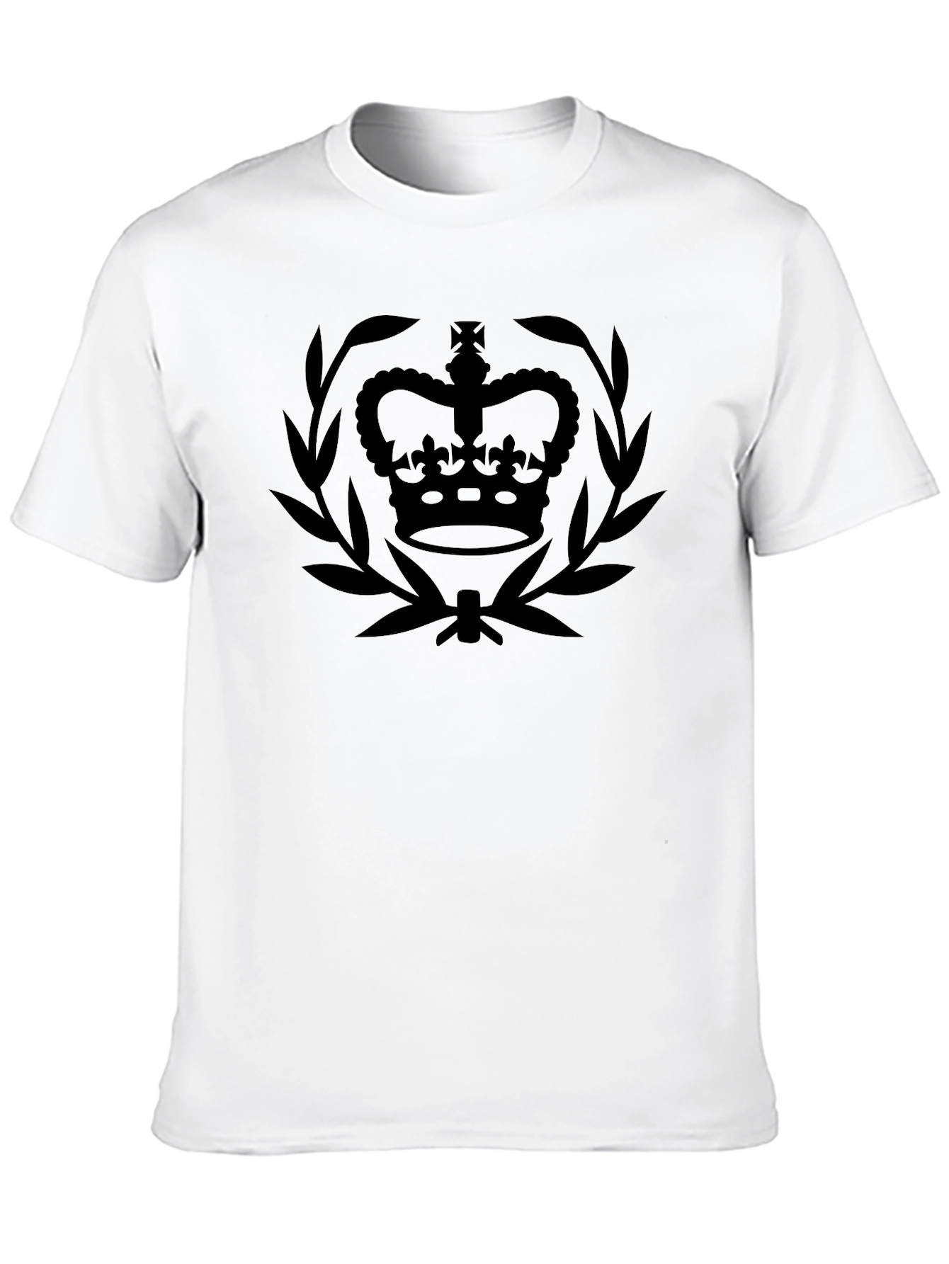 Regal Crown Tee - Classic Black Graphic T-Shirt