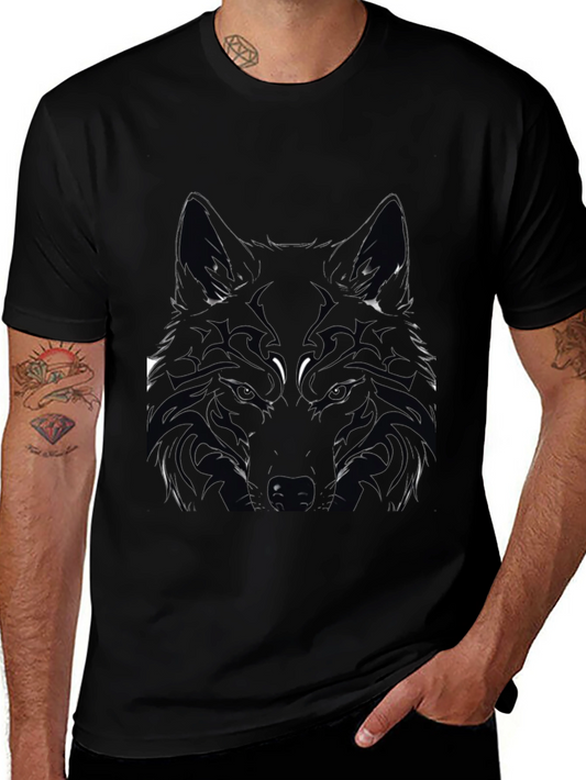 Black Wolf Graphic Tee - Mens Short Sleeve