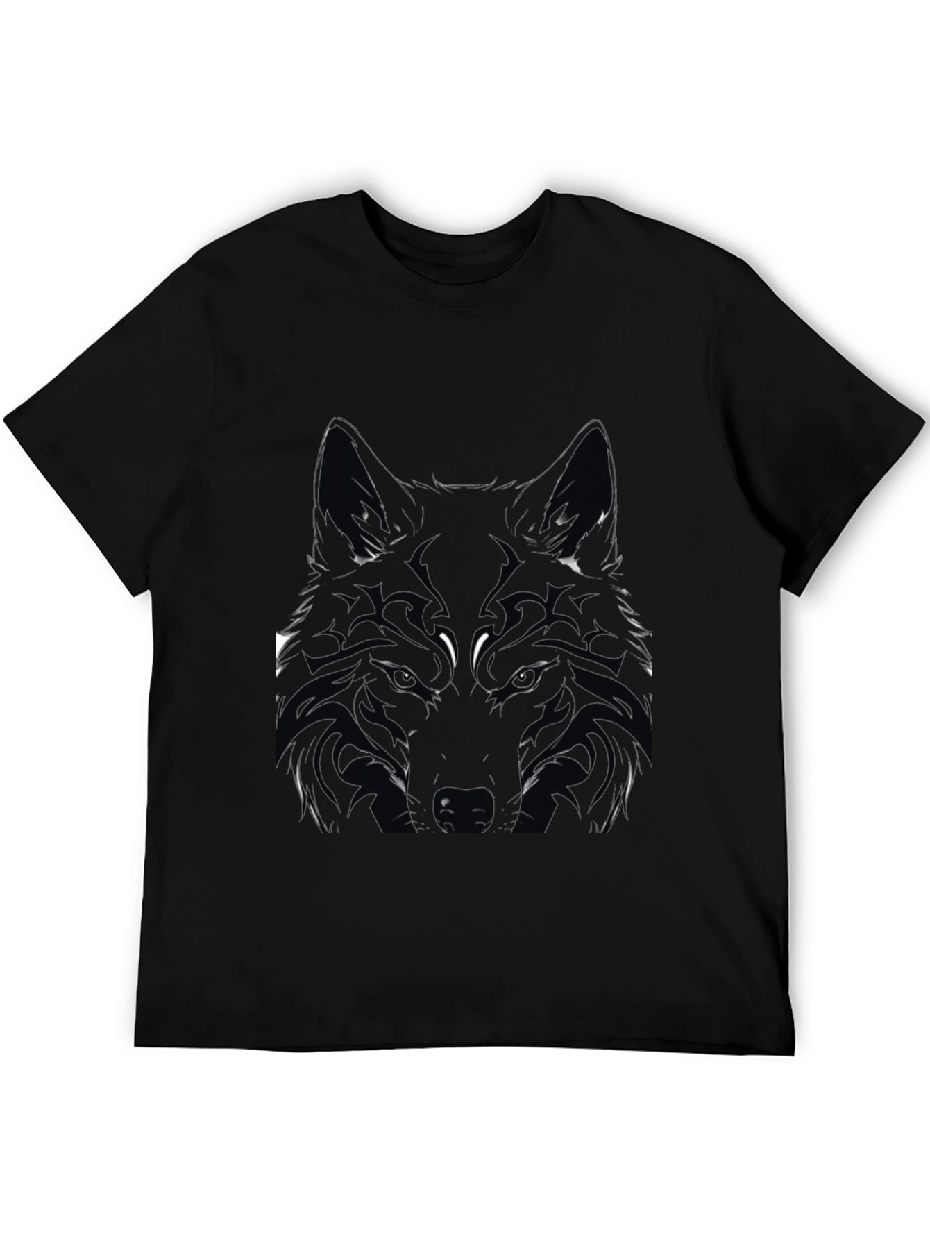 Black Wolf Graphic Tee - Mens Short Sleeve