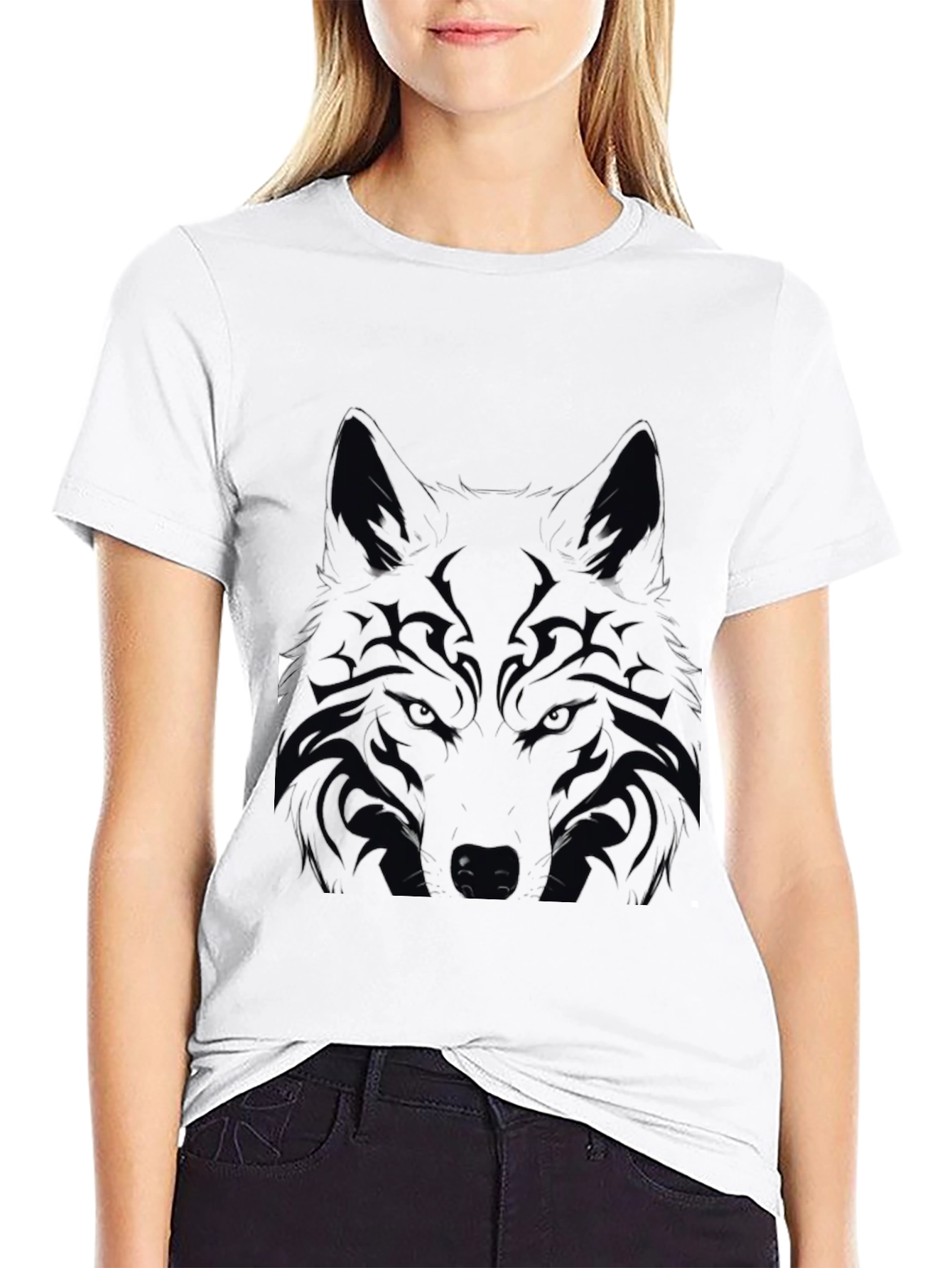 Black Wolf Graphic Tee - Mens Short Sleeve