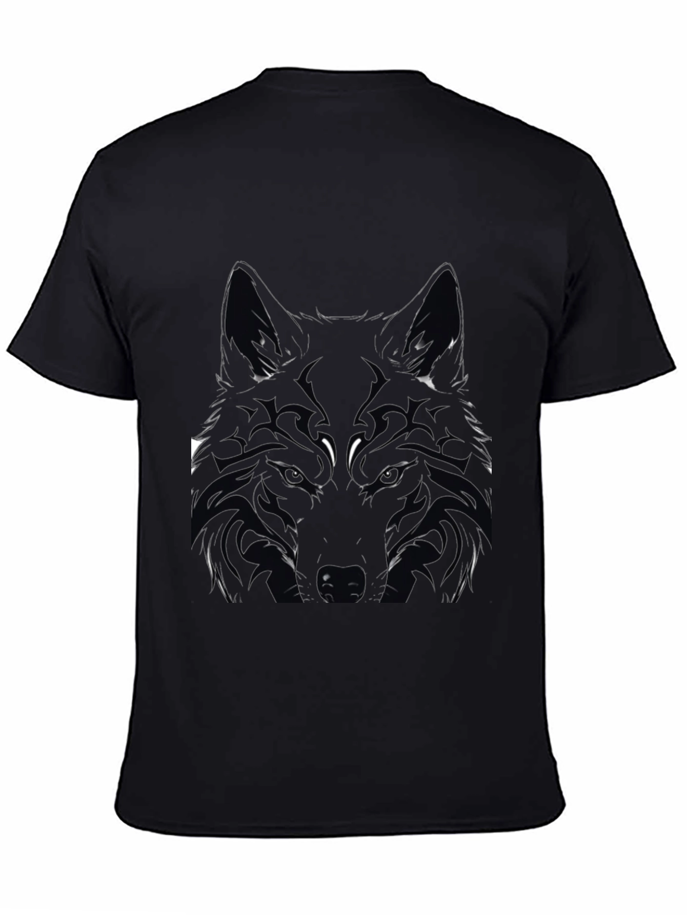Black Wolf Graphic Tee - Mens Short Sleeve