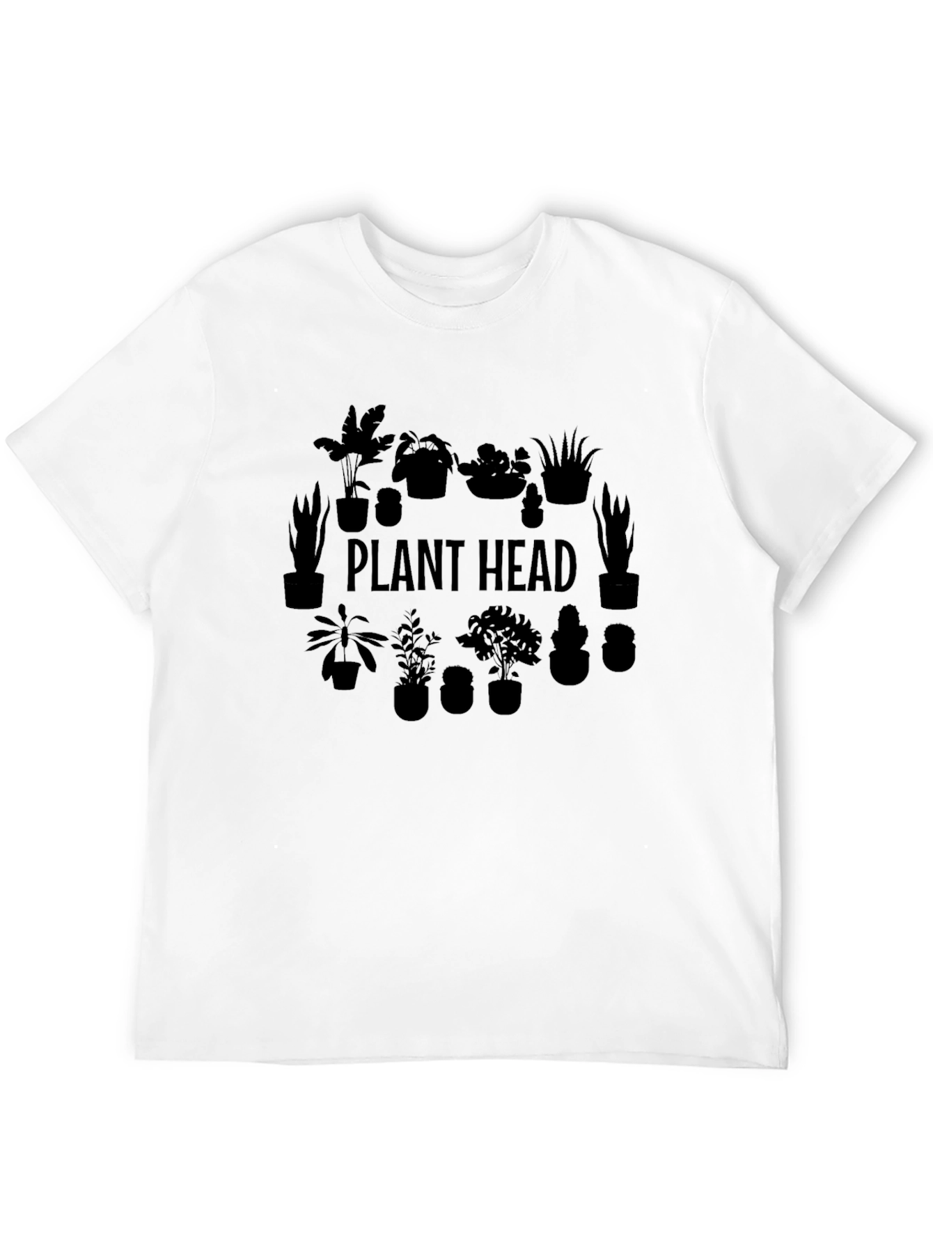 Plant Head Graphic Tee - Black Unisex T-Shirt