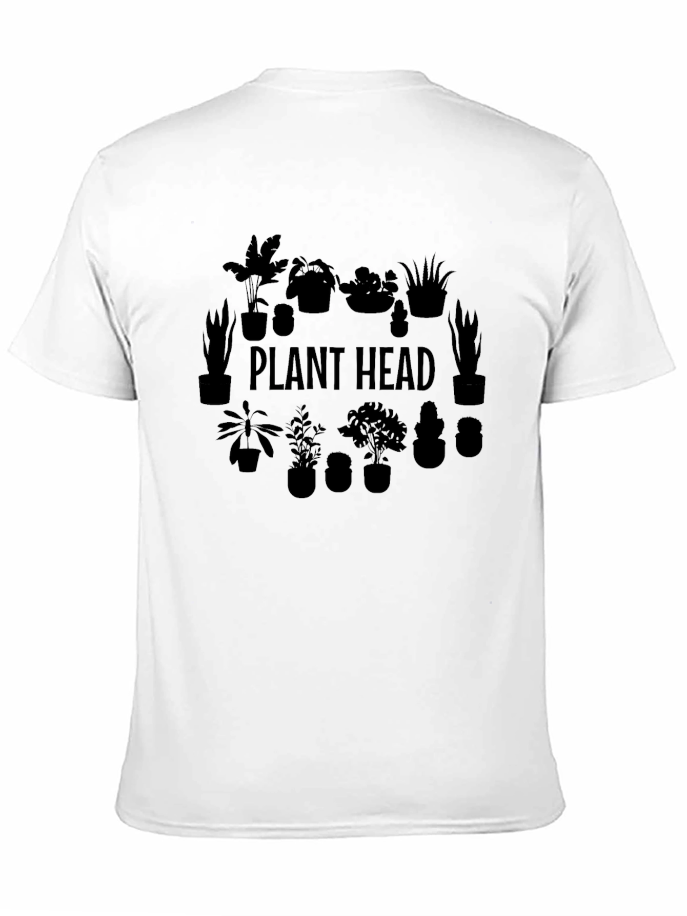 Plant Head Graphic Tee - Black Unisex T-Shirt