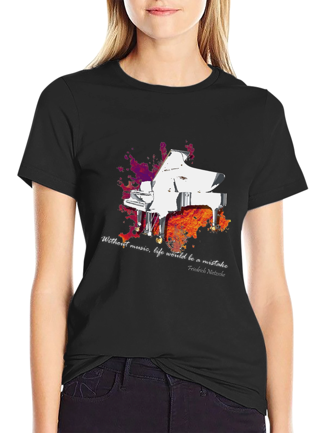 Grand Piano T-Shirt - Music Lover Tee