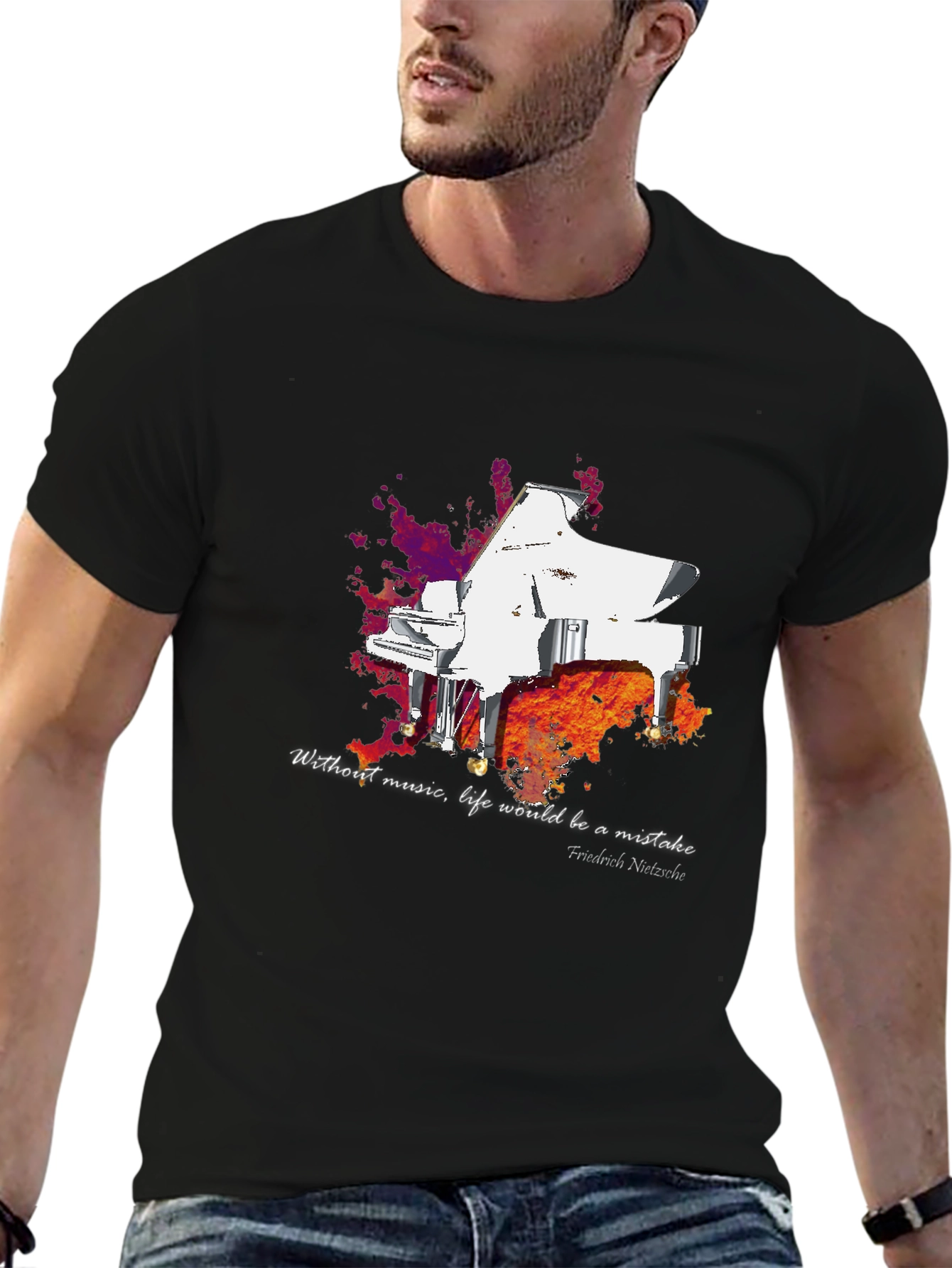 Grand Piano T-Shirt - Music Lover Tee