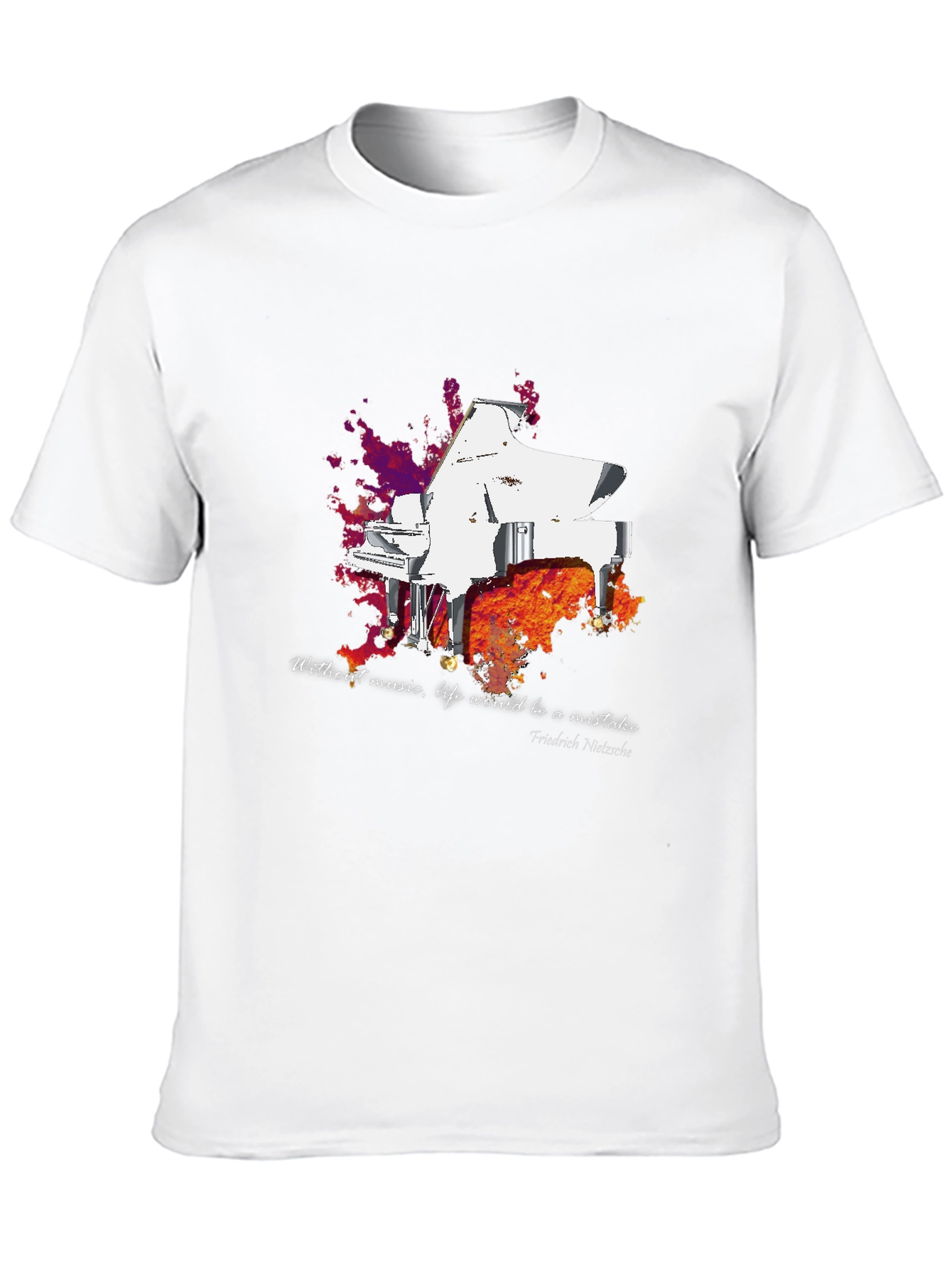 Grand Piano T-Shirt - Music Lover Tee