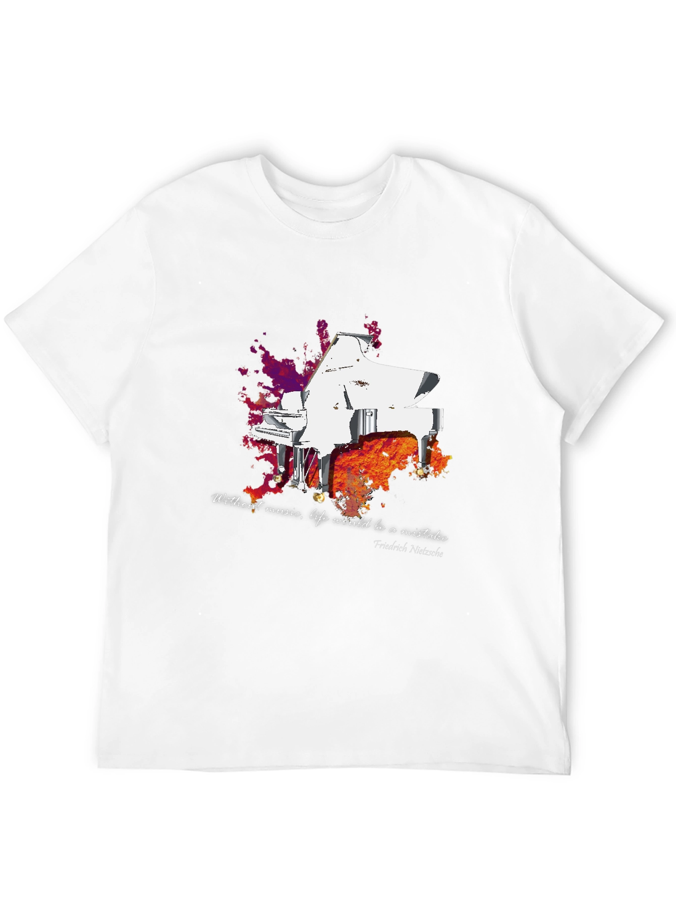 Grand Piano T-Shirt - Music Lover Tee
