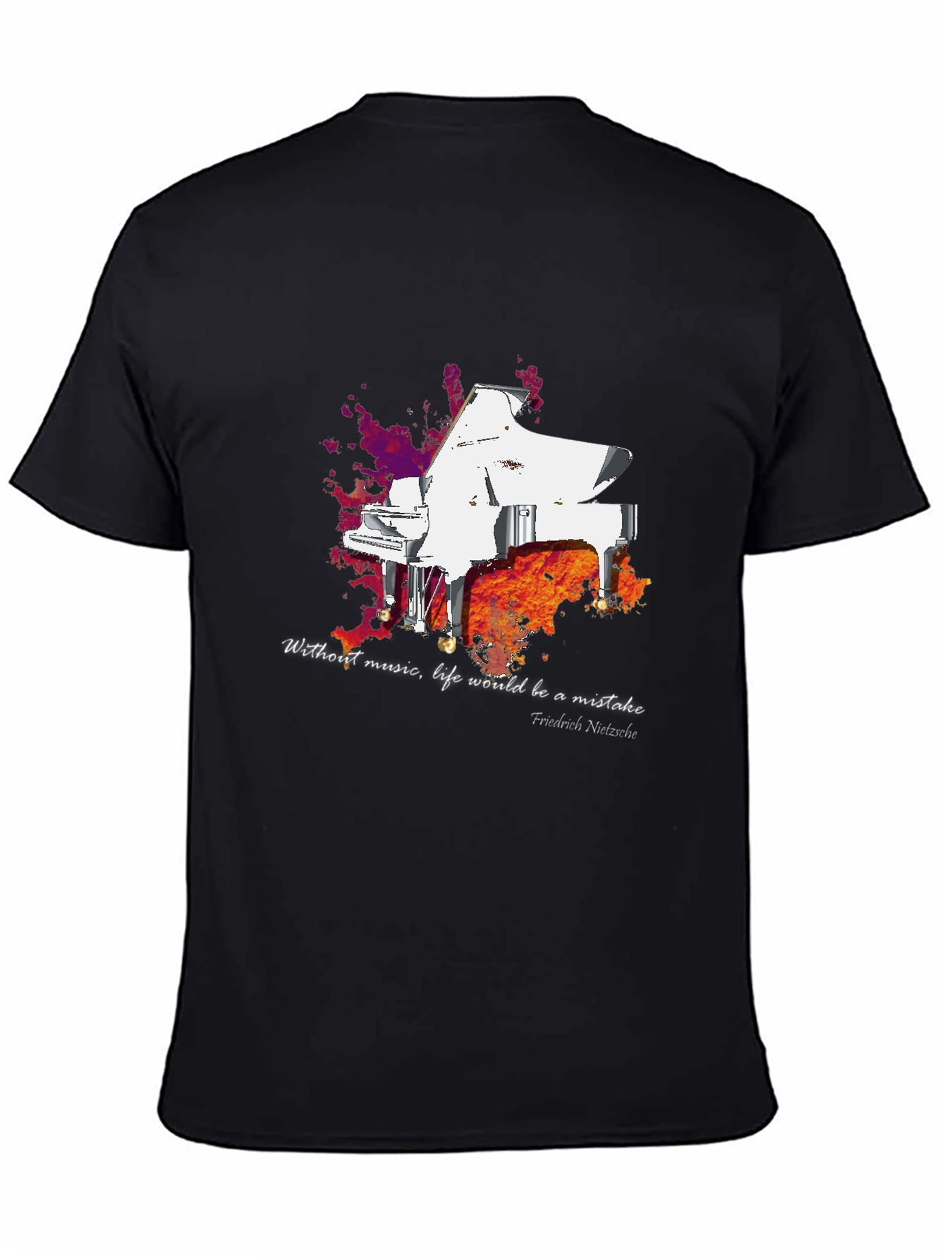 Grand Piano T-Shirt - Music Lover Tee