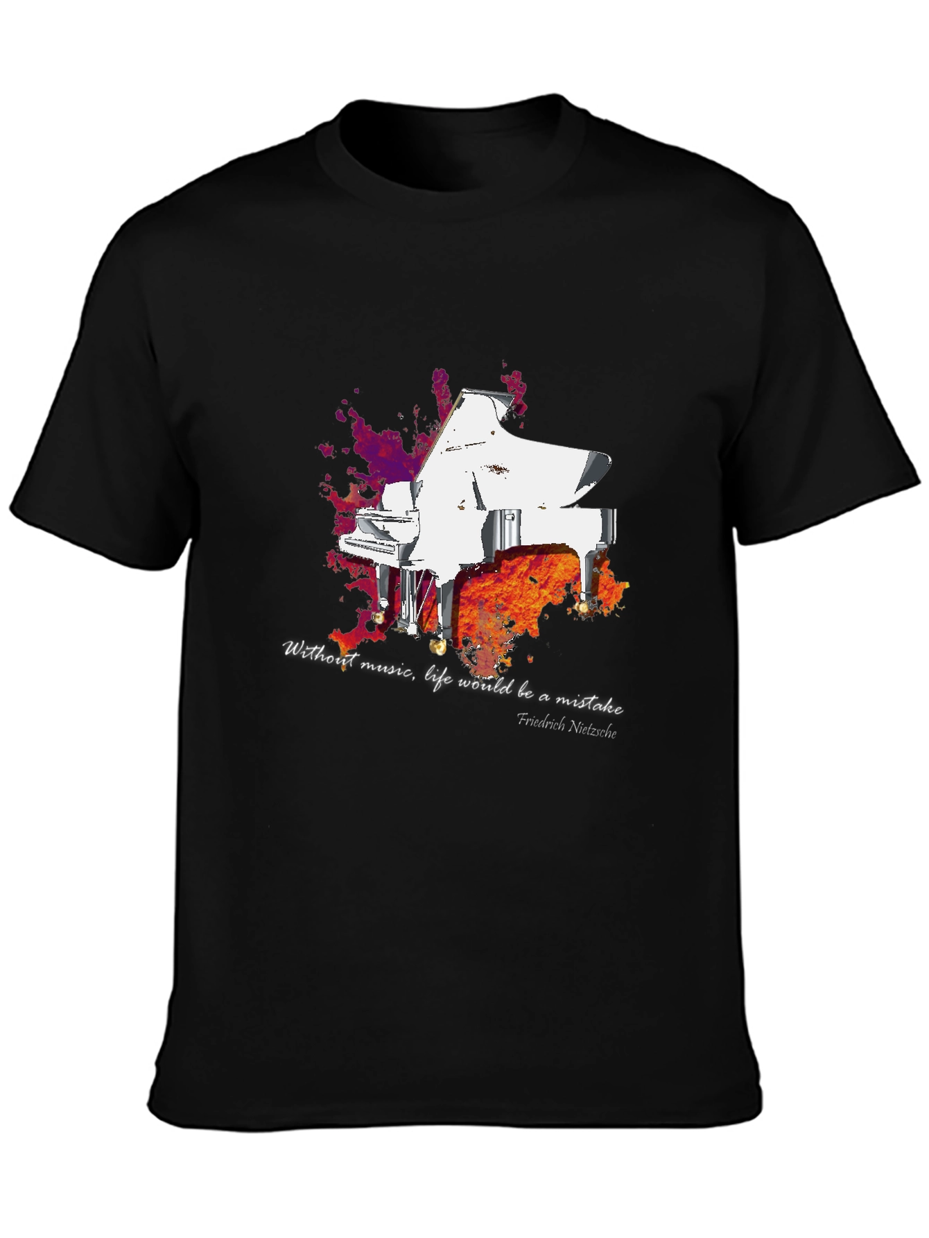 Grand Piano T-Shirt - Music Lover Tee