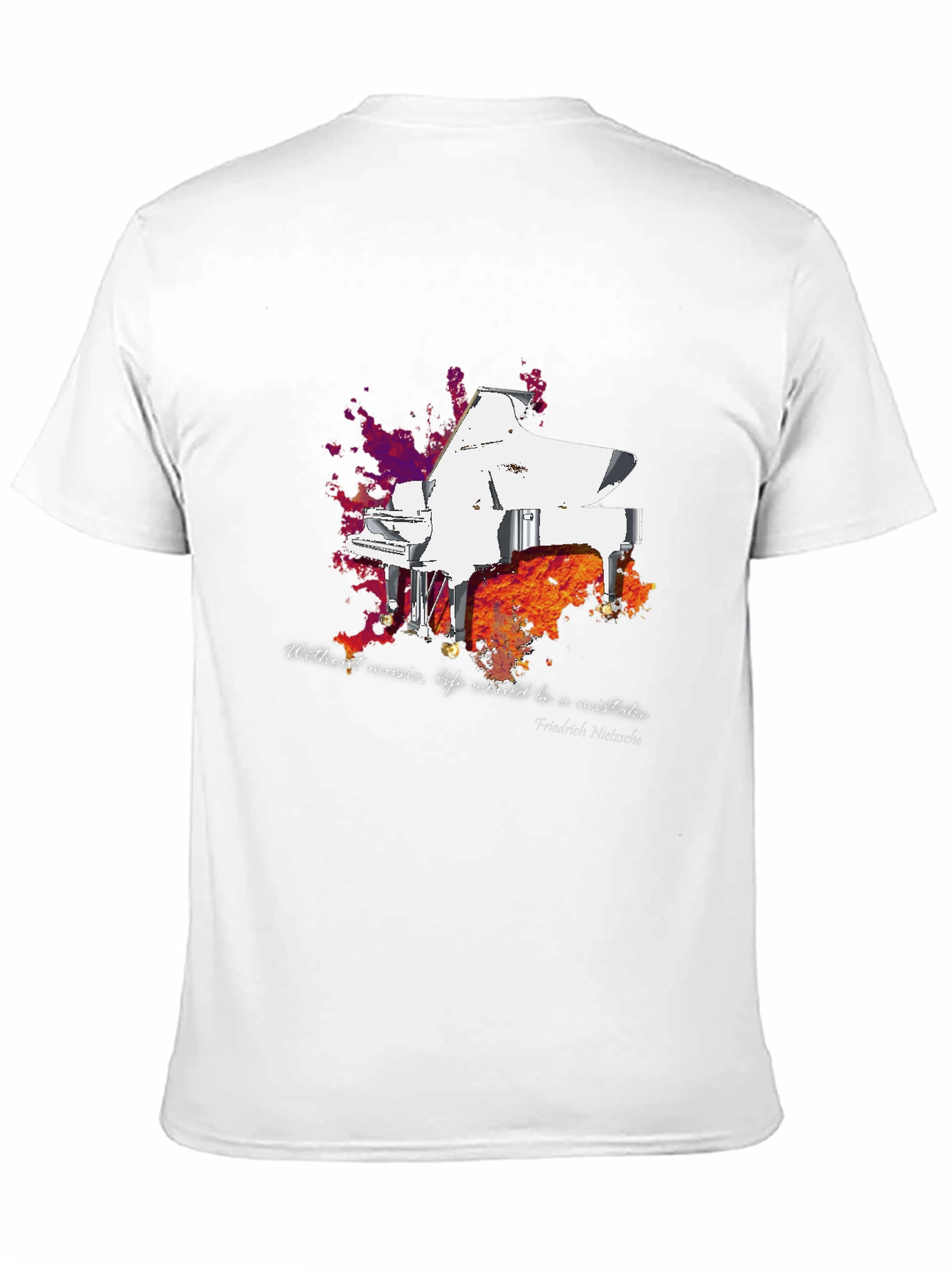 Grand Piano T-Shirt - Music Lover Tee