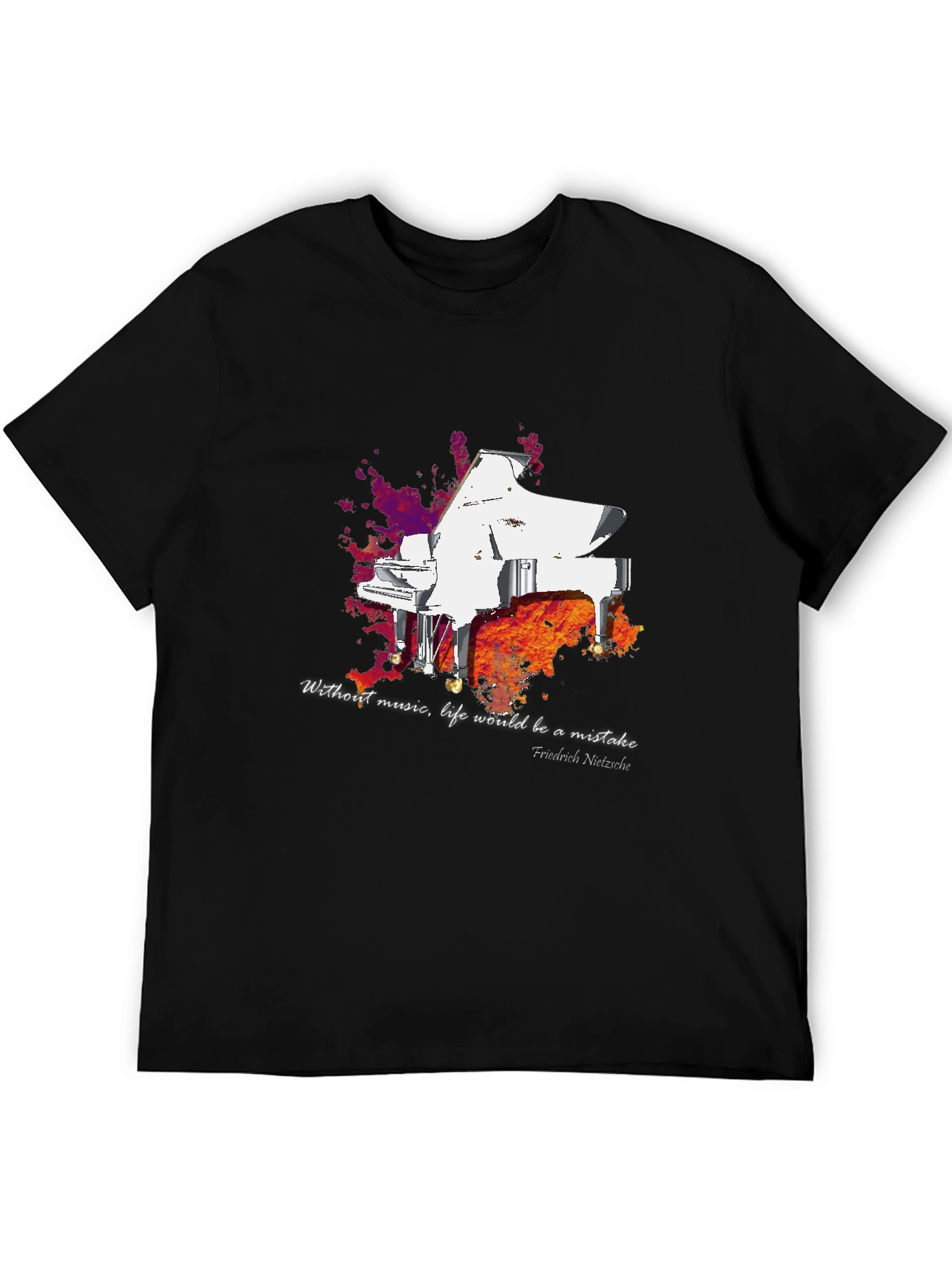 Grand Piano T-Shirt - Music Lover Tee