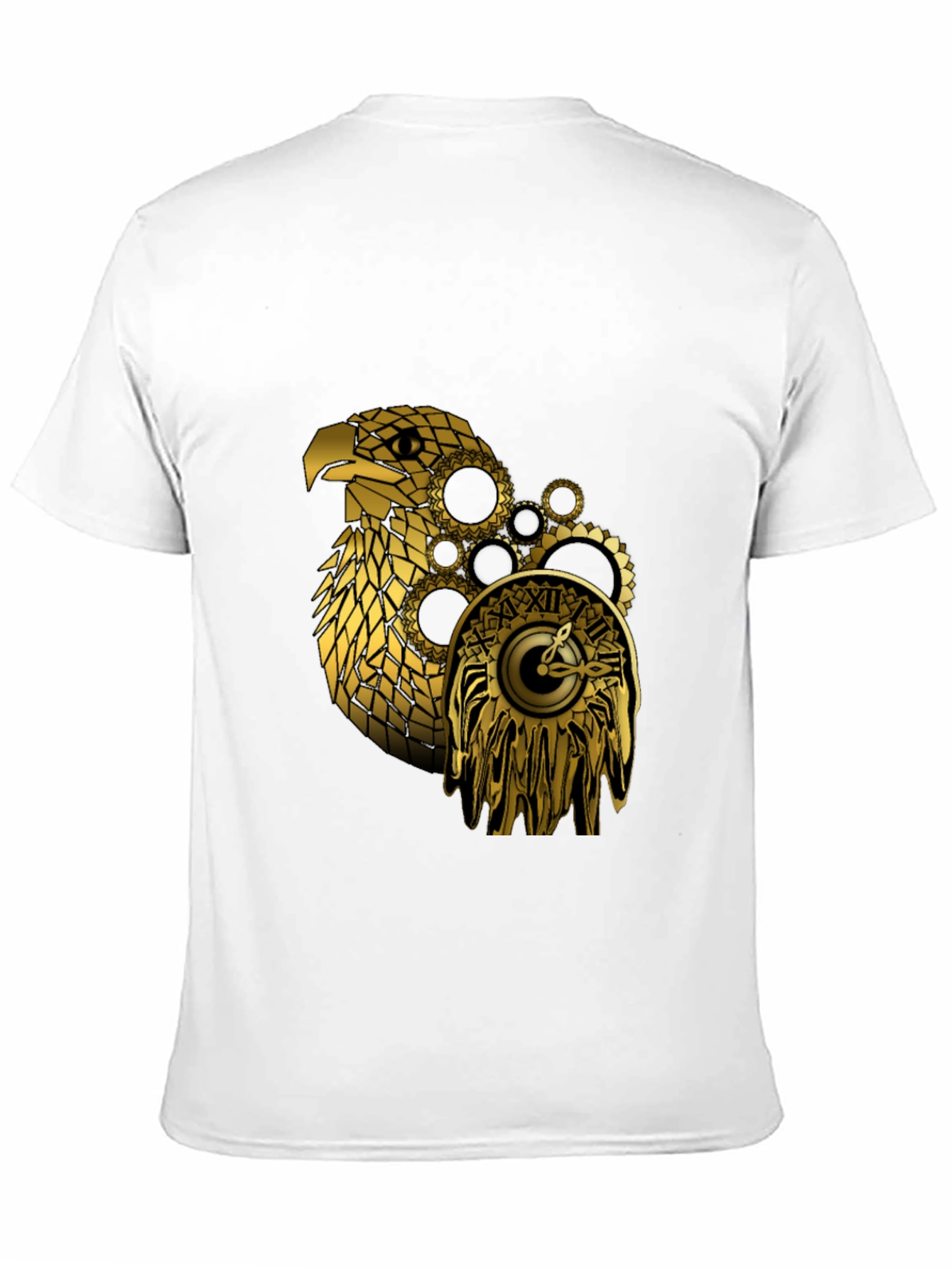 Steampunk Eagle Black T-Shirt