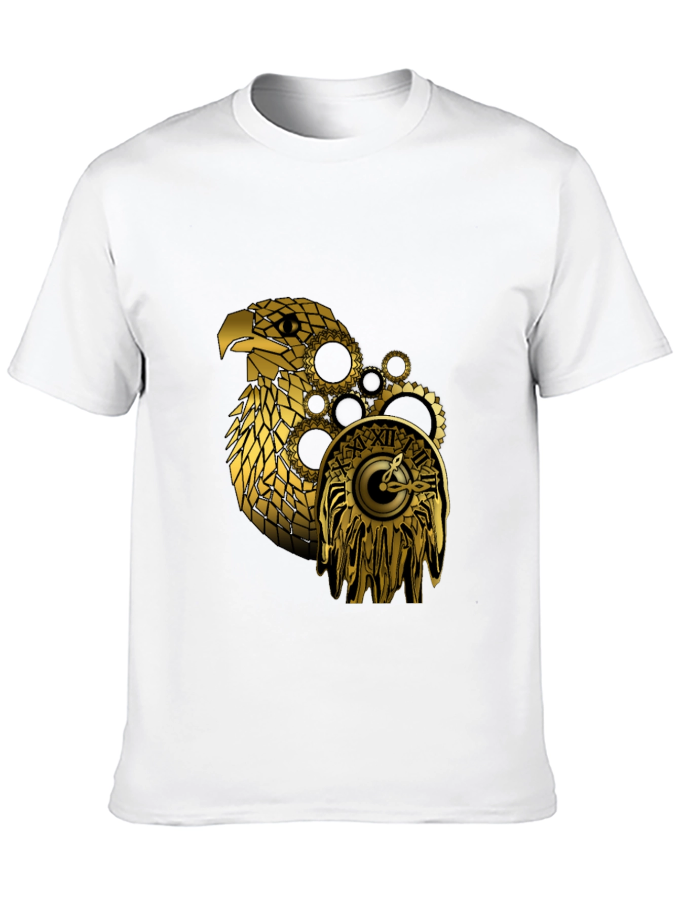 Steampunk Eagle Black T-Shirt