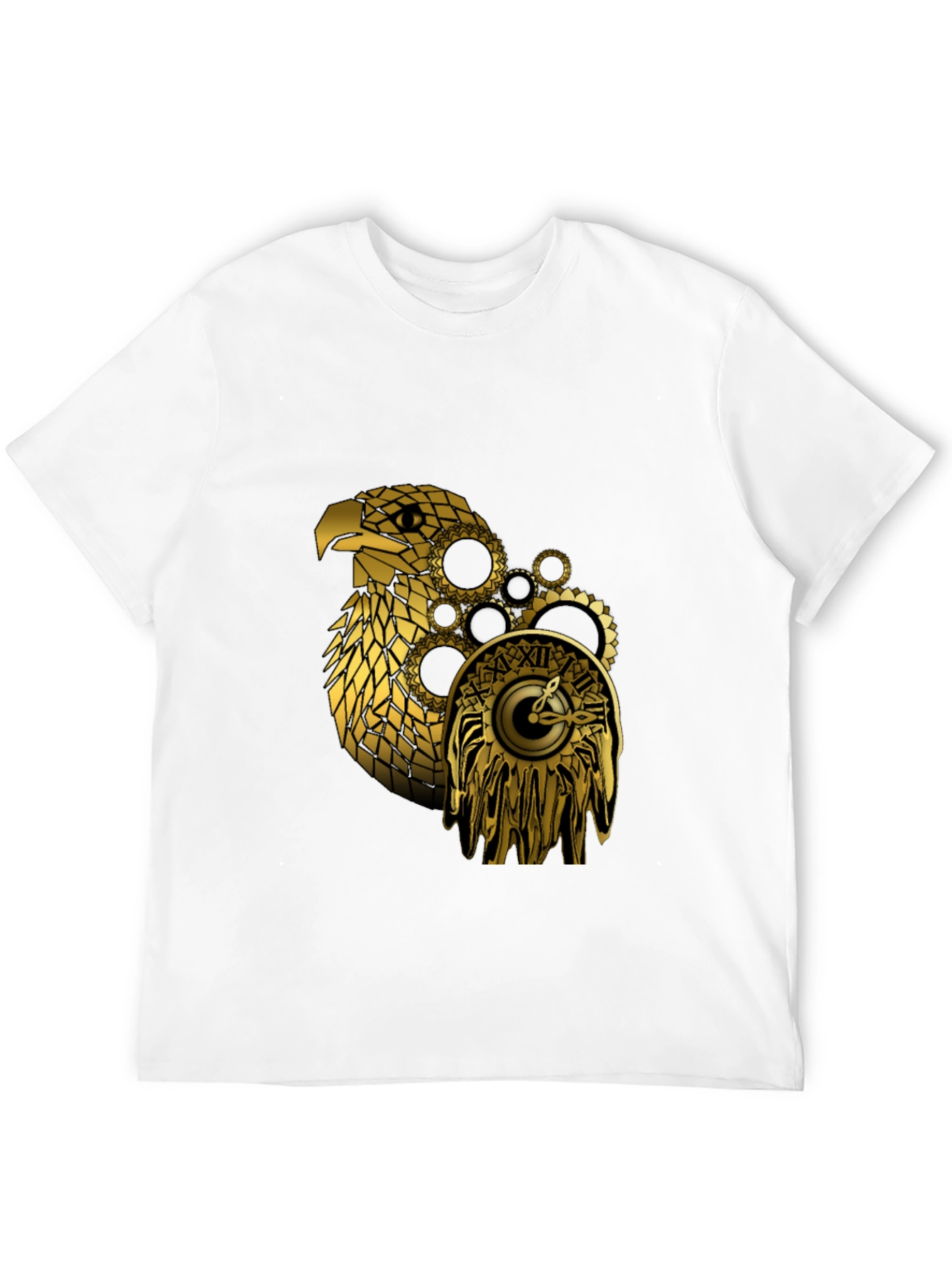Steampunk Eagle Black T-Shirt