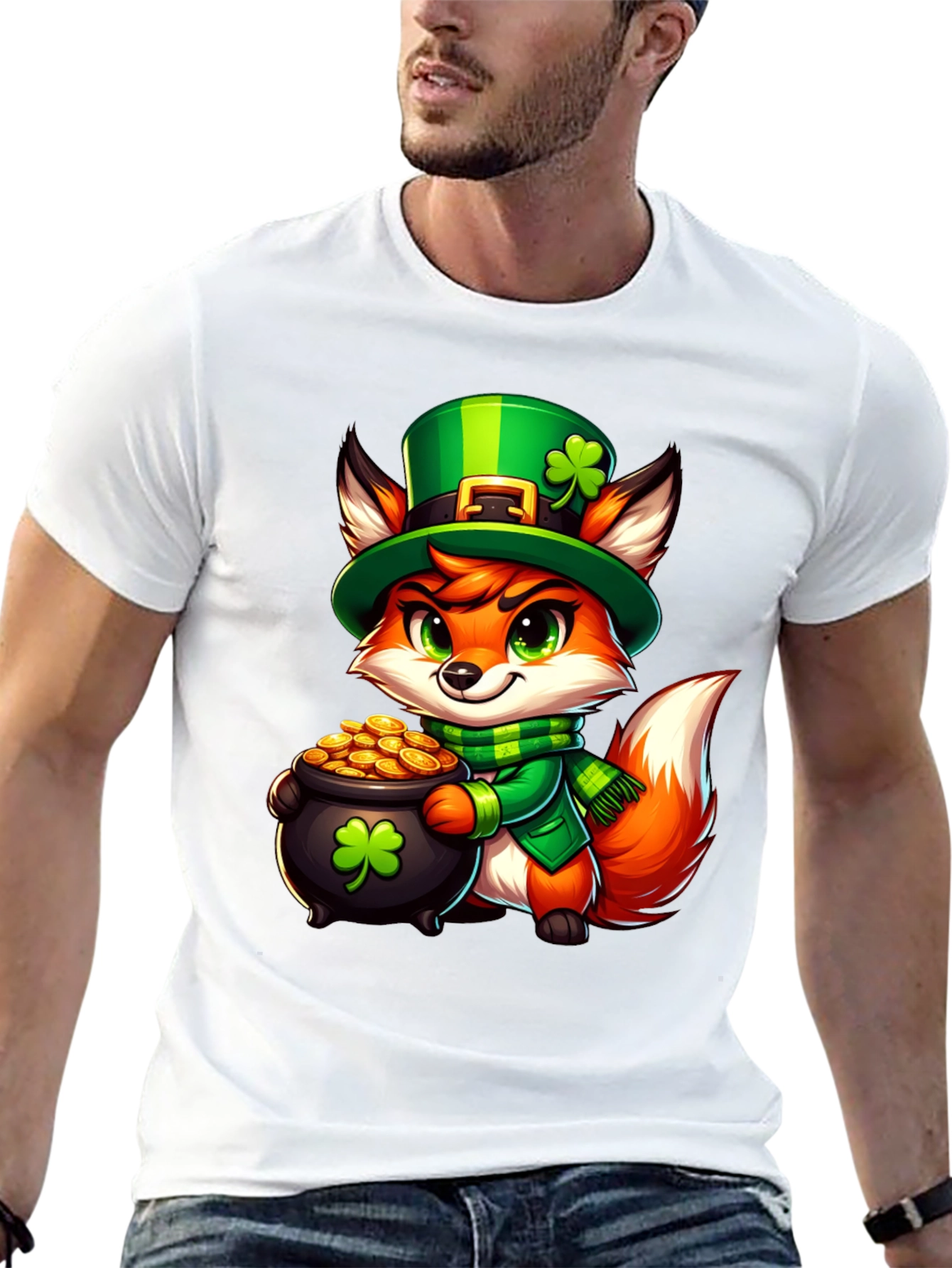 St. Patricks Day Fox T-Shirt