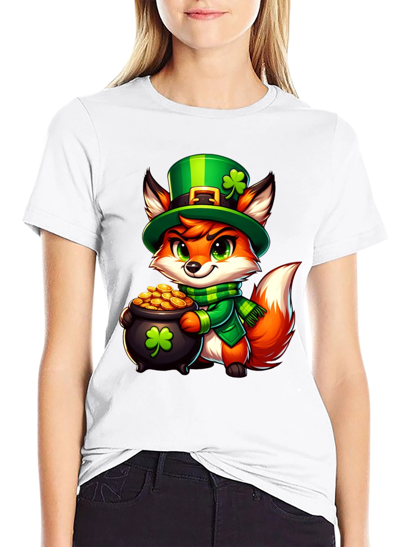 St. Patricks Day Fox T-Shirt