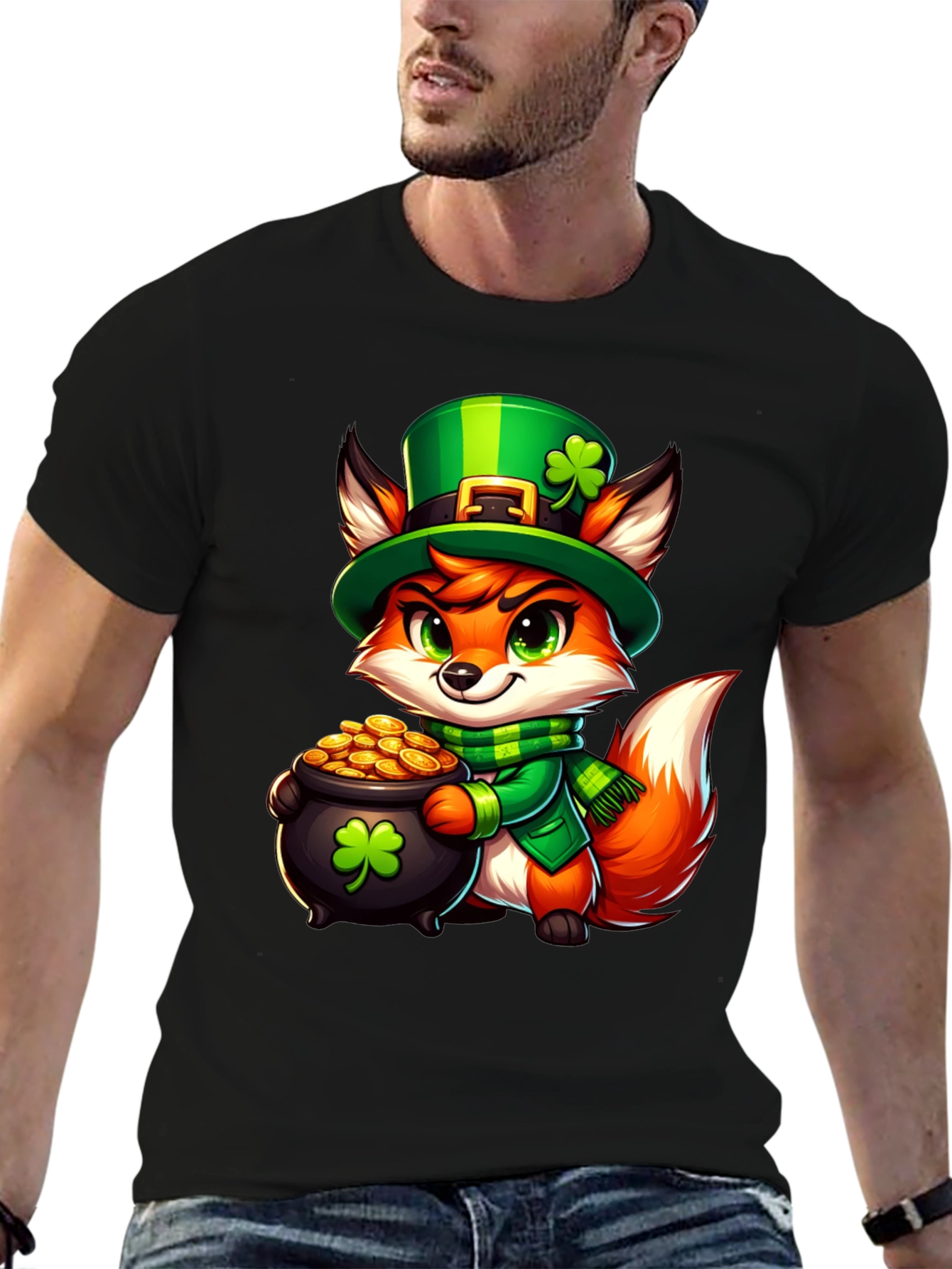 St. Patricks Day Fox T-Shirt