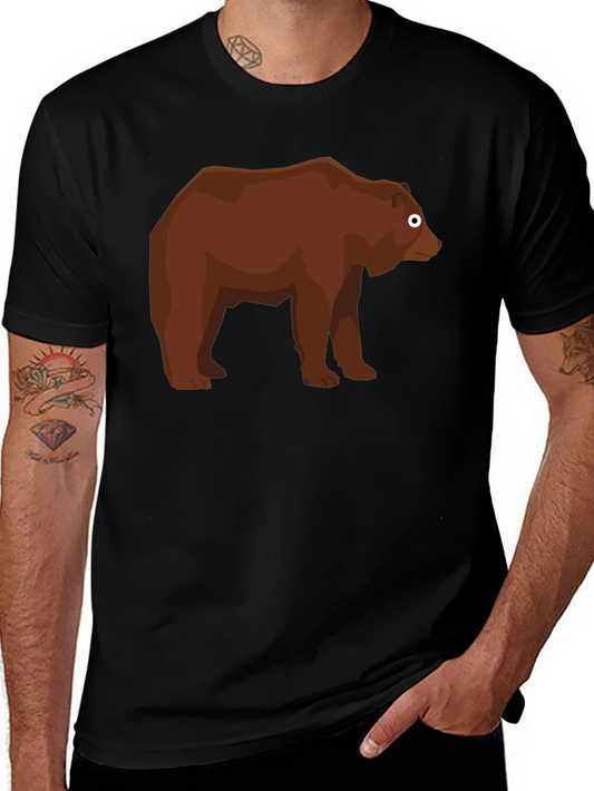 Bear Graphic Tee - Mens Black T-Shirt