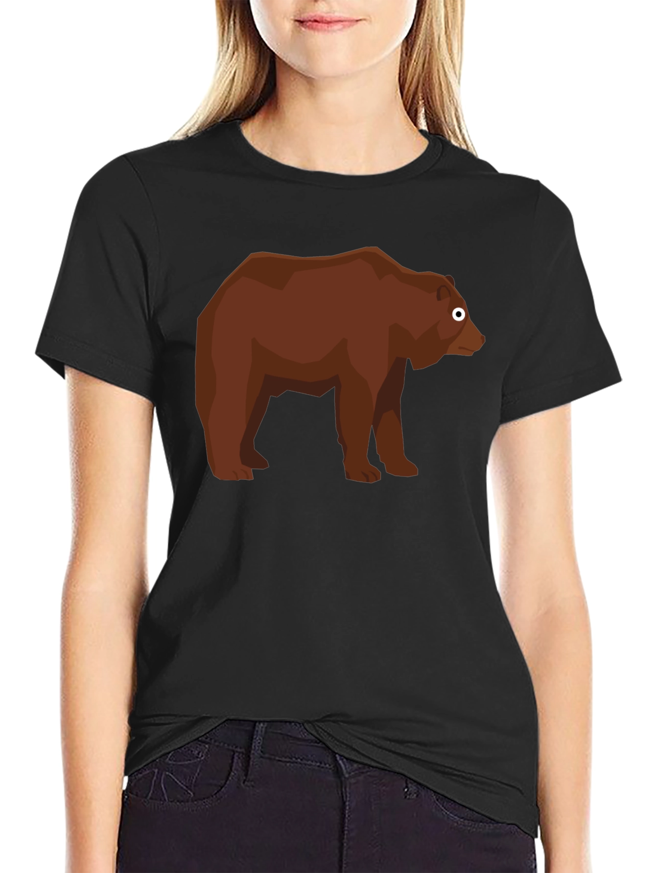 Bear Graphic Tee - Mens Black T-Shirt