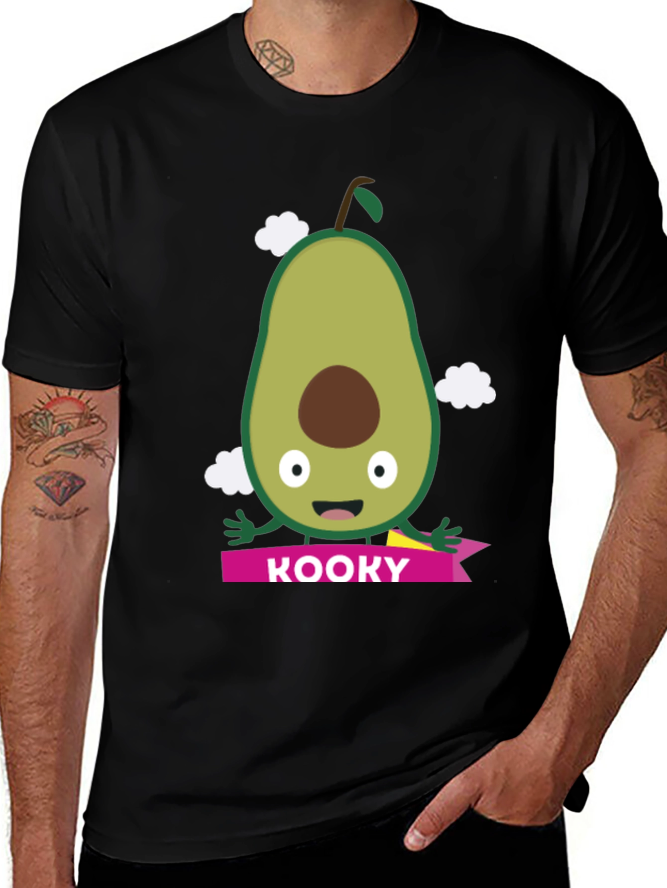 Kooky Avocado Graphic Tee - Funny Fruit Shirt