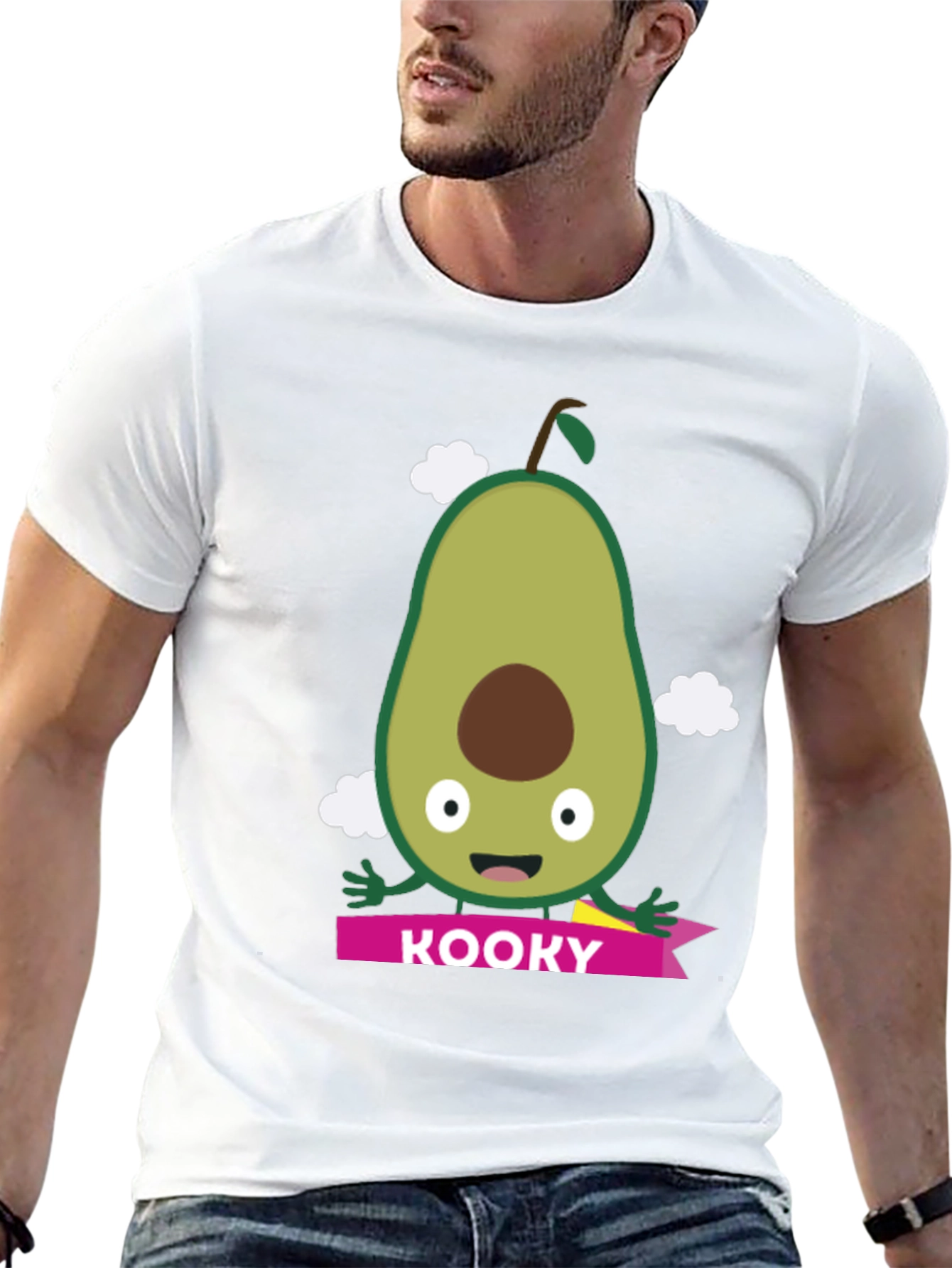 Kooky Avocado Graphic Tee - Funny Fruit Shirt
