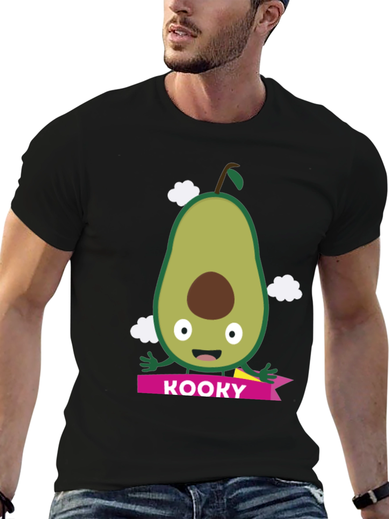 Kooky Avocado Graphic Tee - Funny Fruit Shirt
