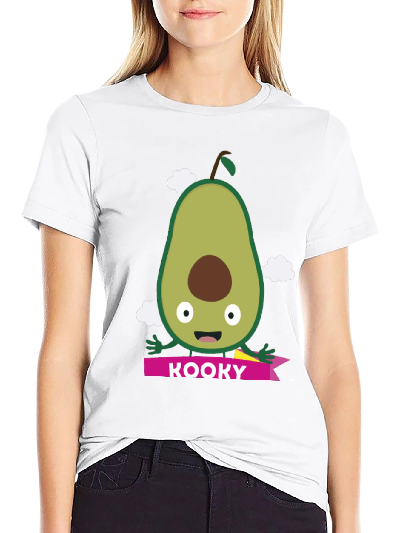 Kooky Avocado Graphic Tee - Funny Fruit Shirt