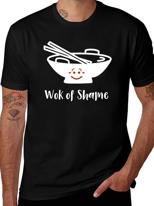 Wok of Shame Graphic Tee - Foodie Humor T-Shirt