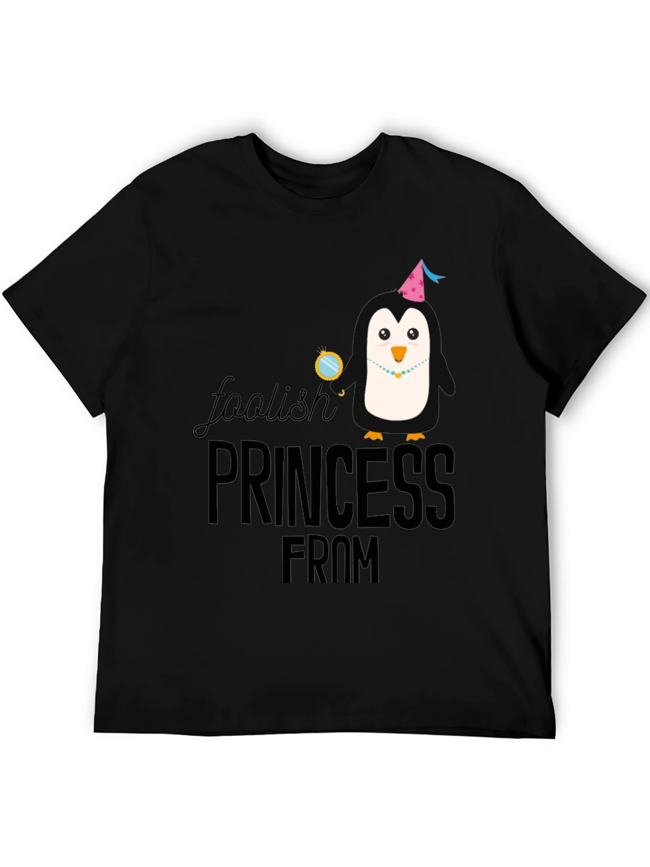 Foolish Princess Penguin Graphic T-Shirt