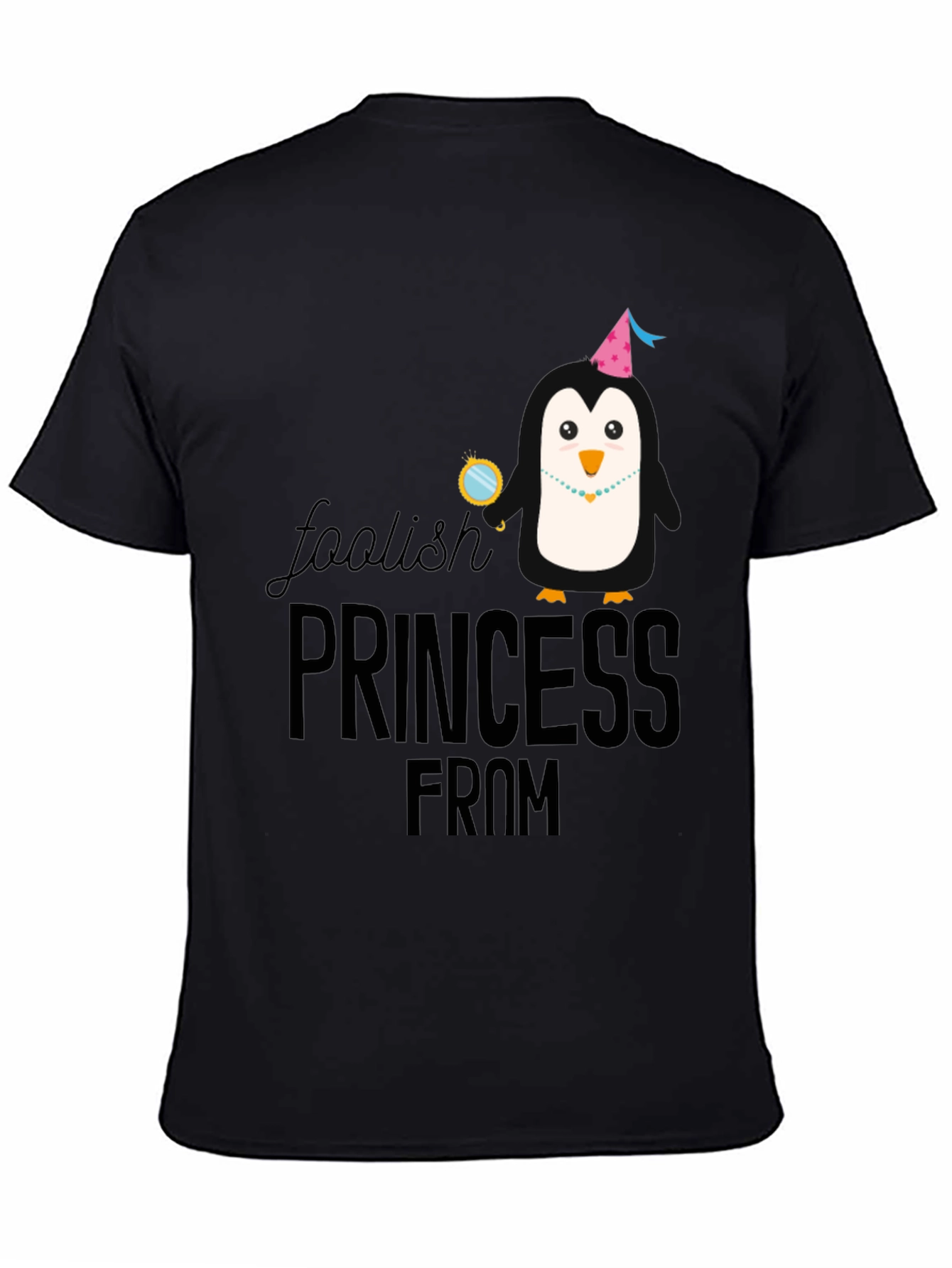 Foolish Princess Penguin Graphic T-Shirt