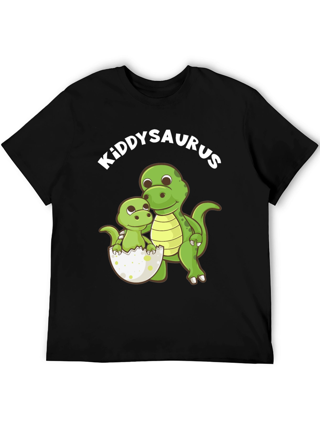 Kiddysaurus Black T-Shirt - Dino Dad & Baby