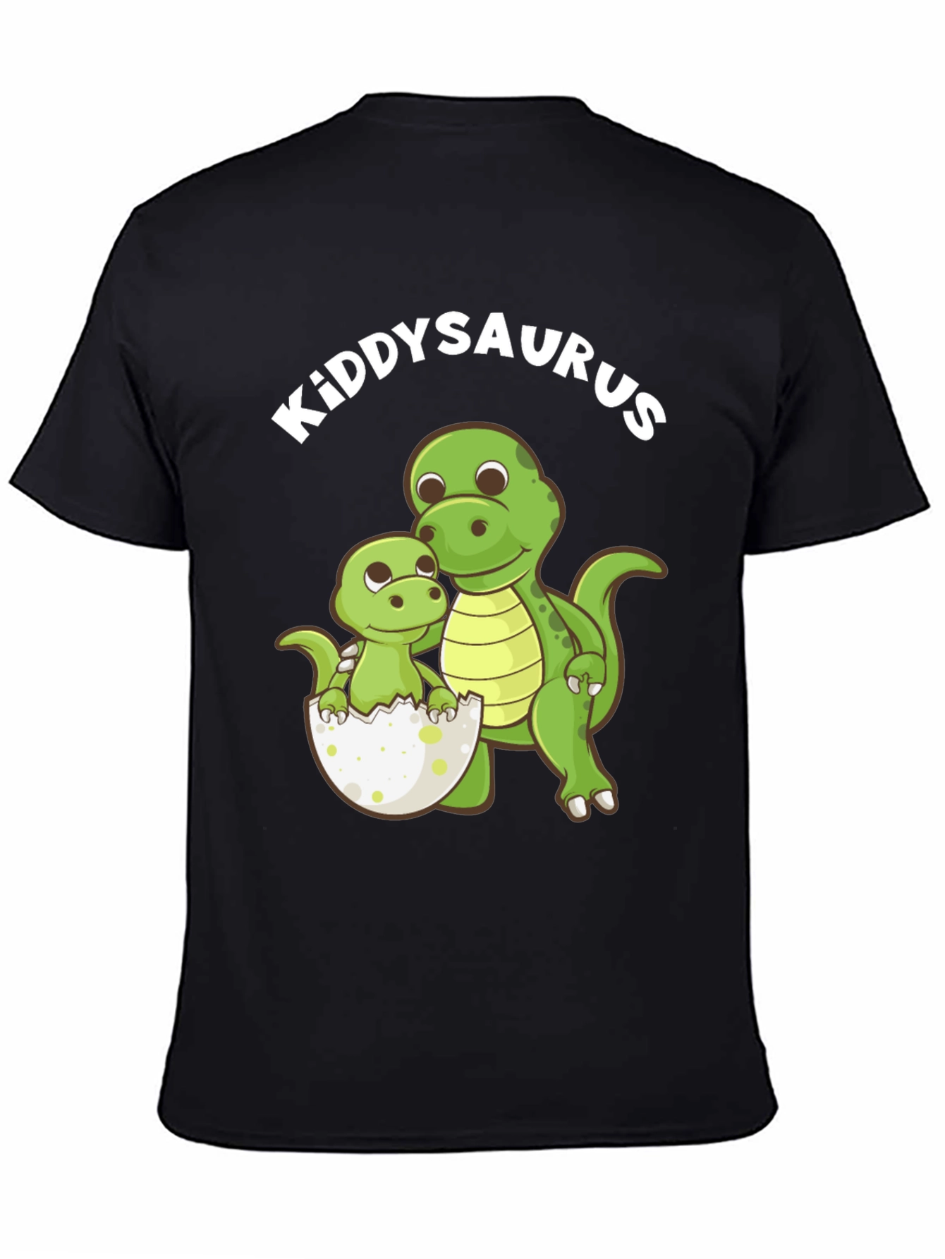 Kiddysaurus Black T-Shirt - Dino Dad & Baby