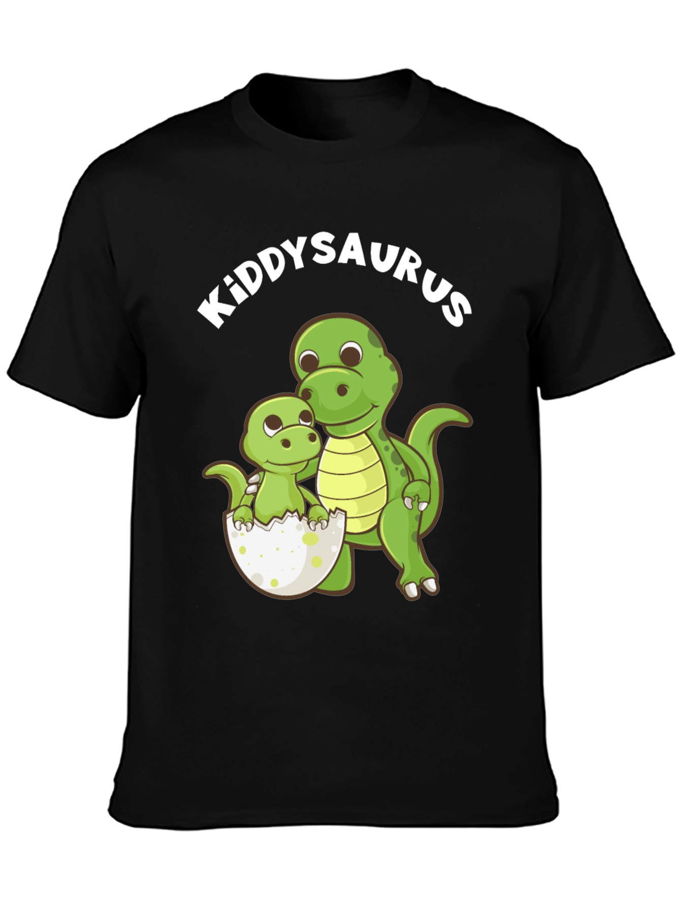 Kiddysaurus Black T-Shirt - Dino Dad & Baby